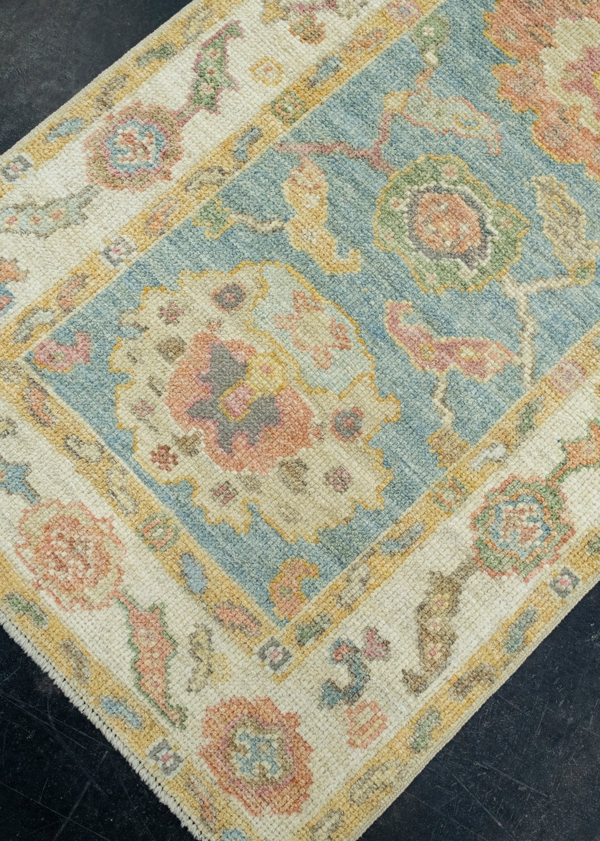 Turkish Oushak Runner Rug 2'8" x 6'2" #17423