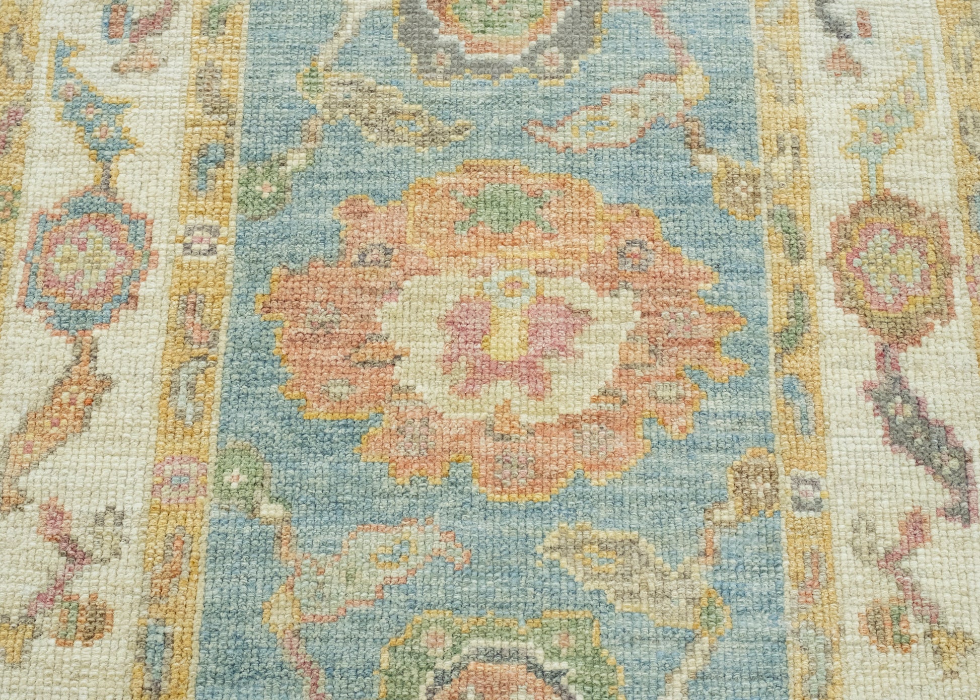 Turkish Oushak Runner Rug 2'8" x 6'2" #17423