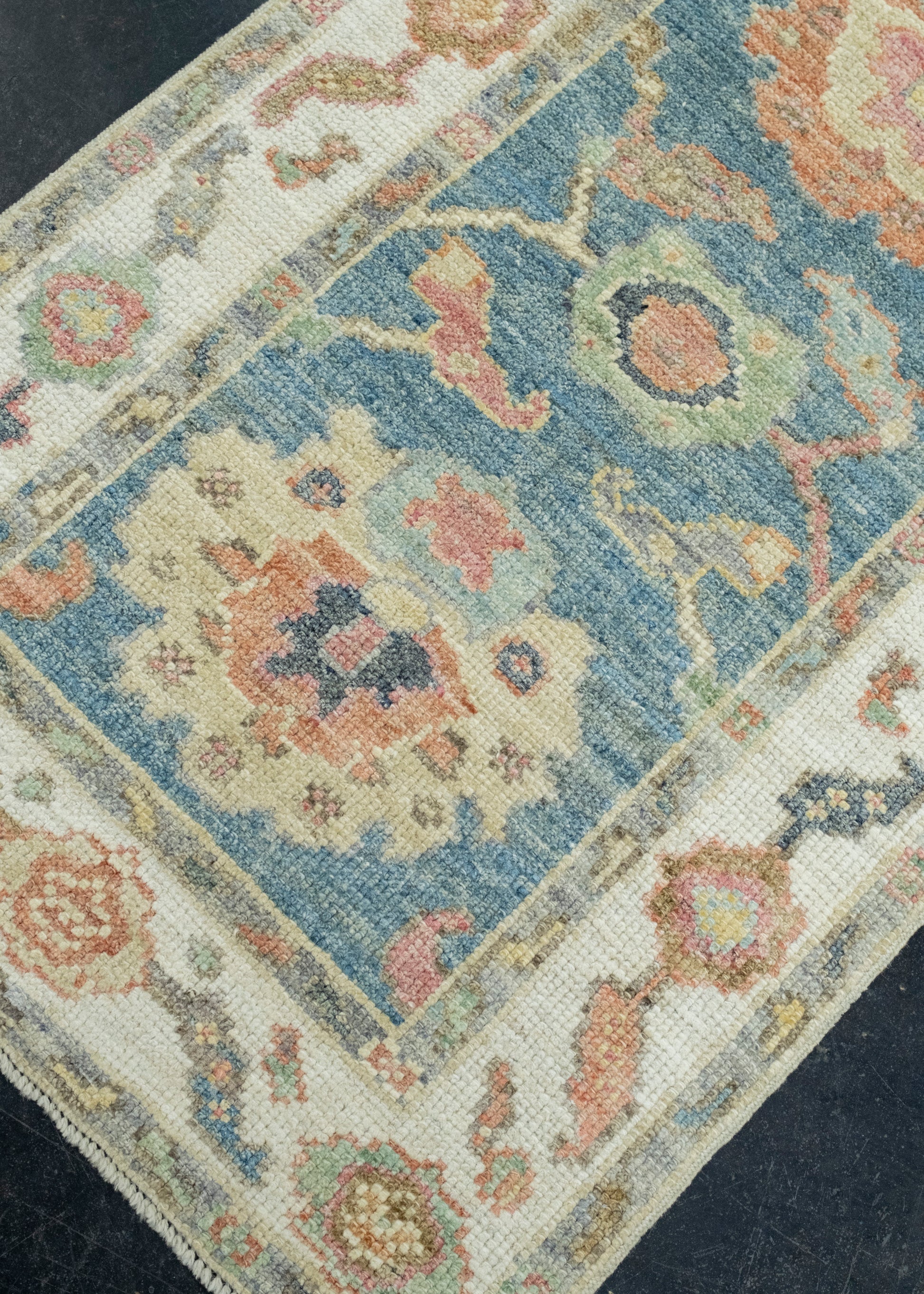 Turkish Oushak Runner Rug 2'3" x 5'8" #17274