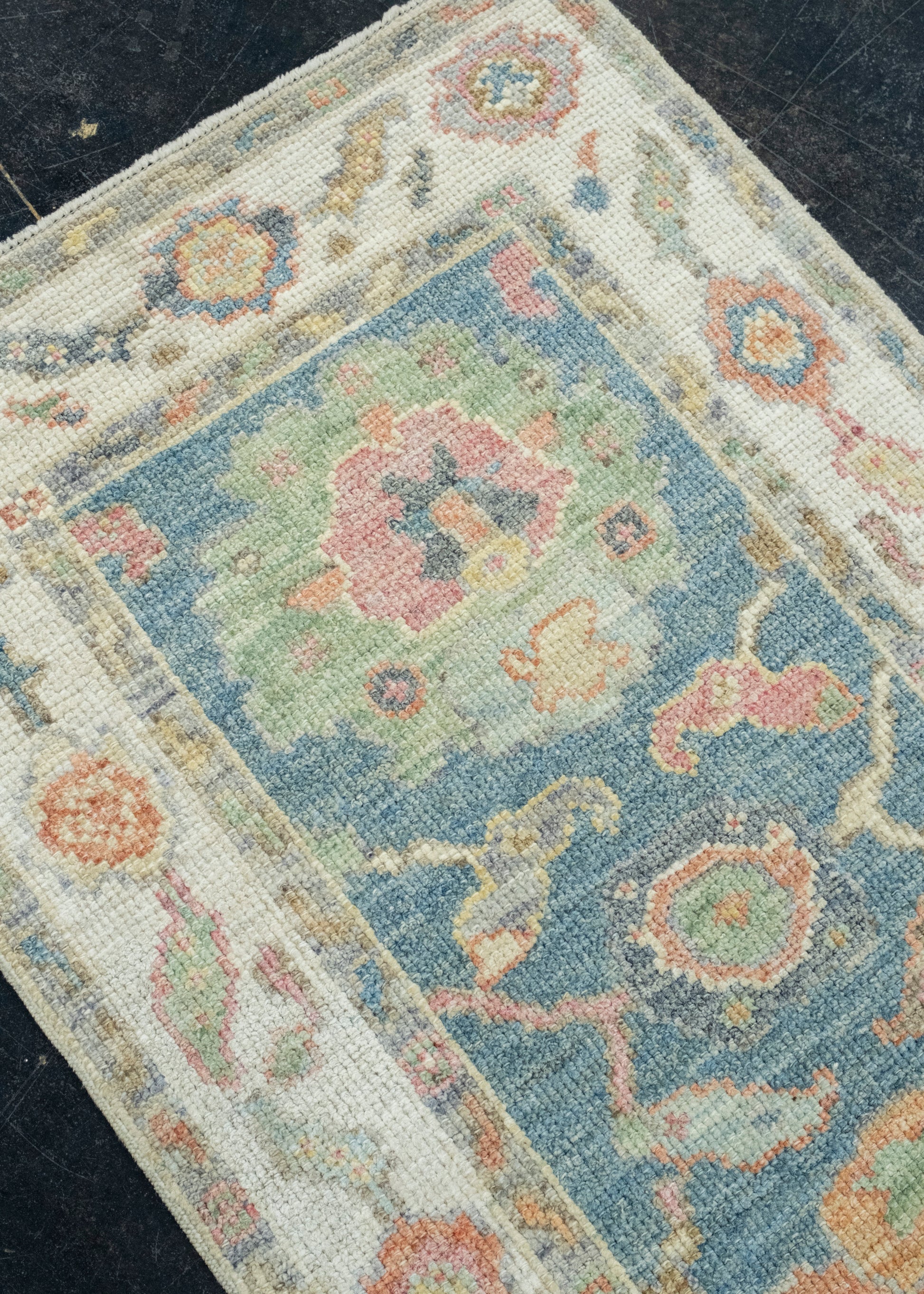 Turkish Oushak Runner Rug 2'3" x 5'8" #17274