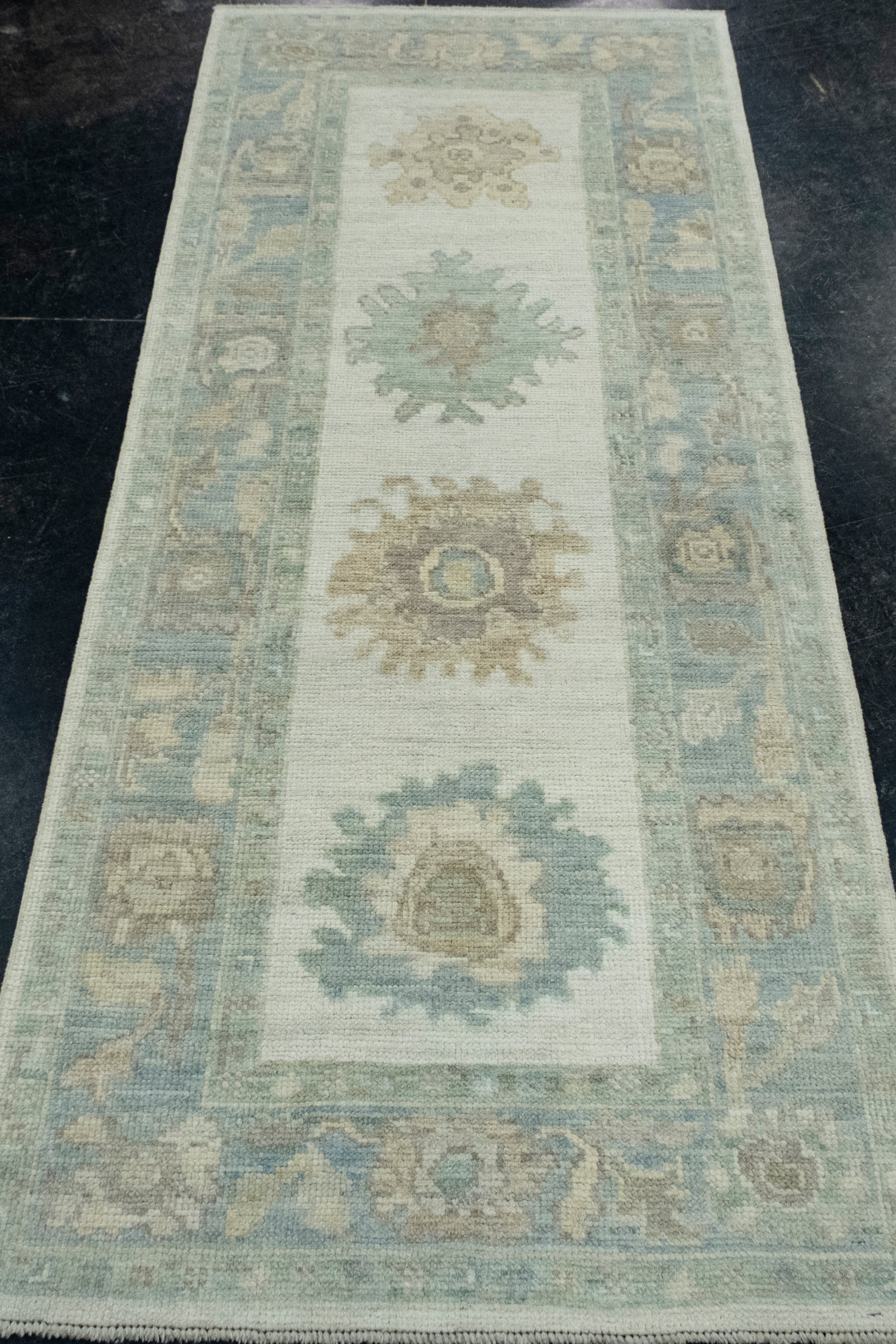 Turkish Oushak Runner Rug 2'9" x 6'8" #17511