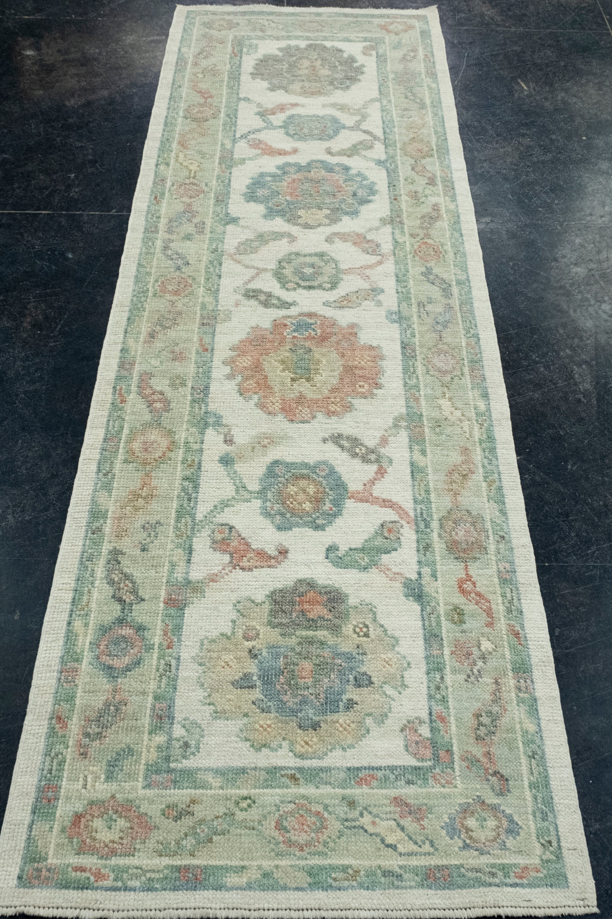 Turkish Oushak Runner Rug 2'5" x 8' #17401