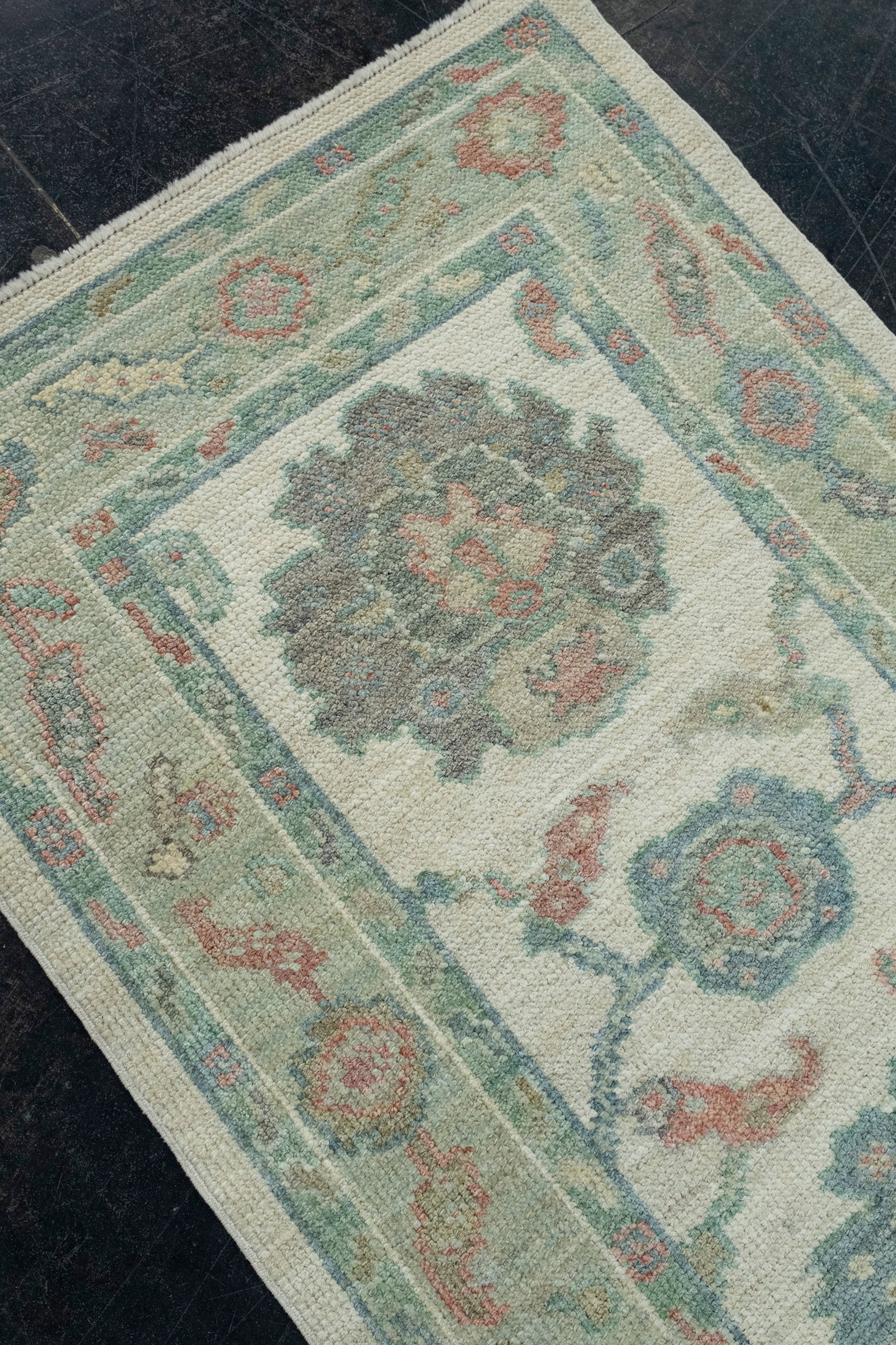 Turkish Oushak Runner Rug 2'5" x 8' #17401
