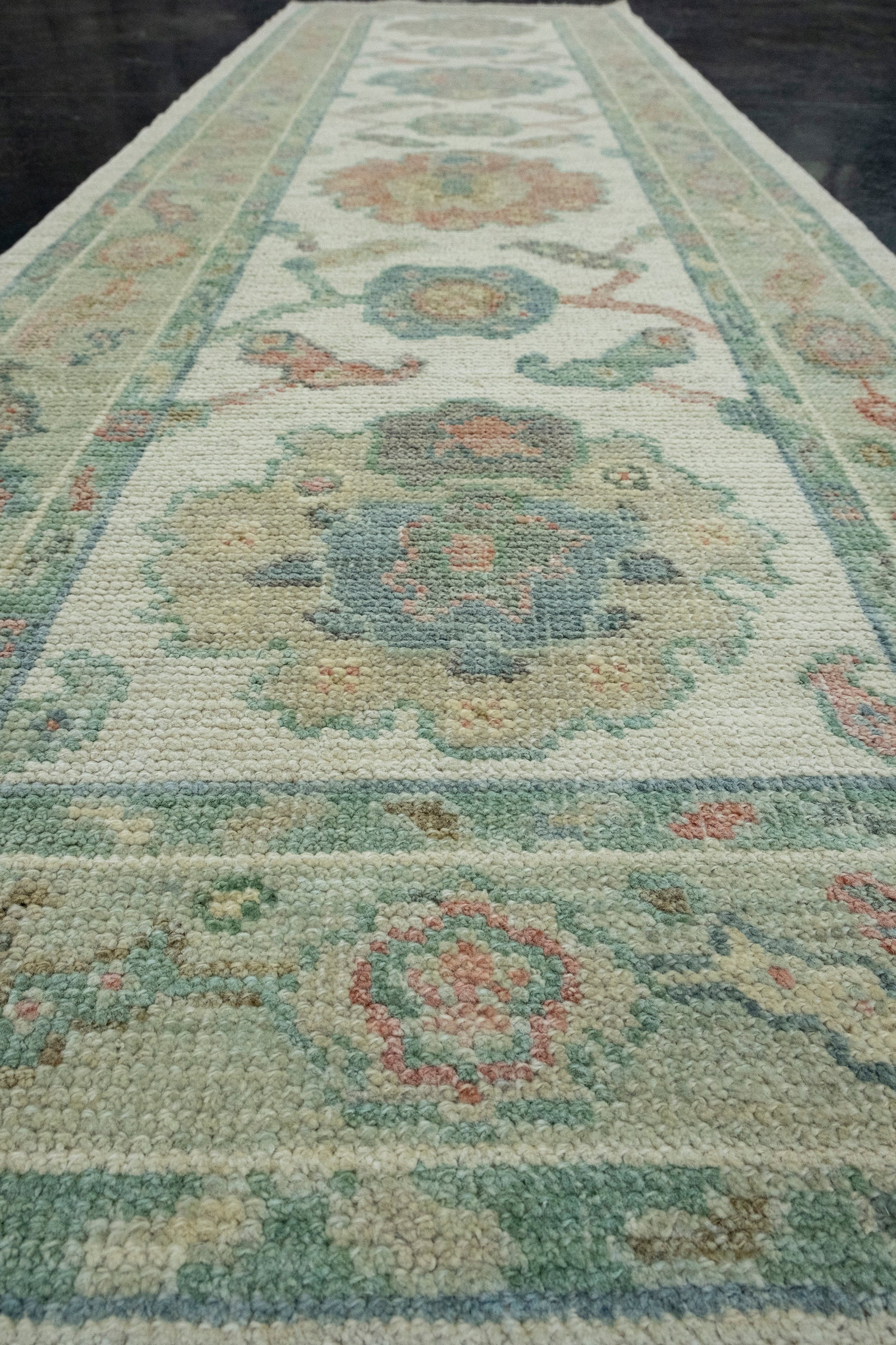 Turkish Oushak Runner Rug 2'5" x 8' #17401