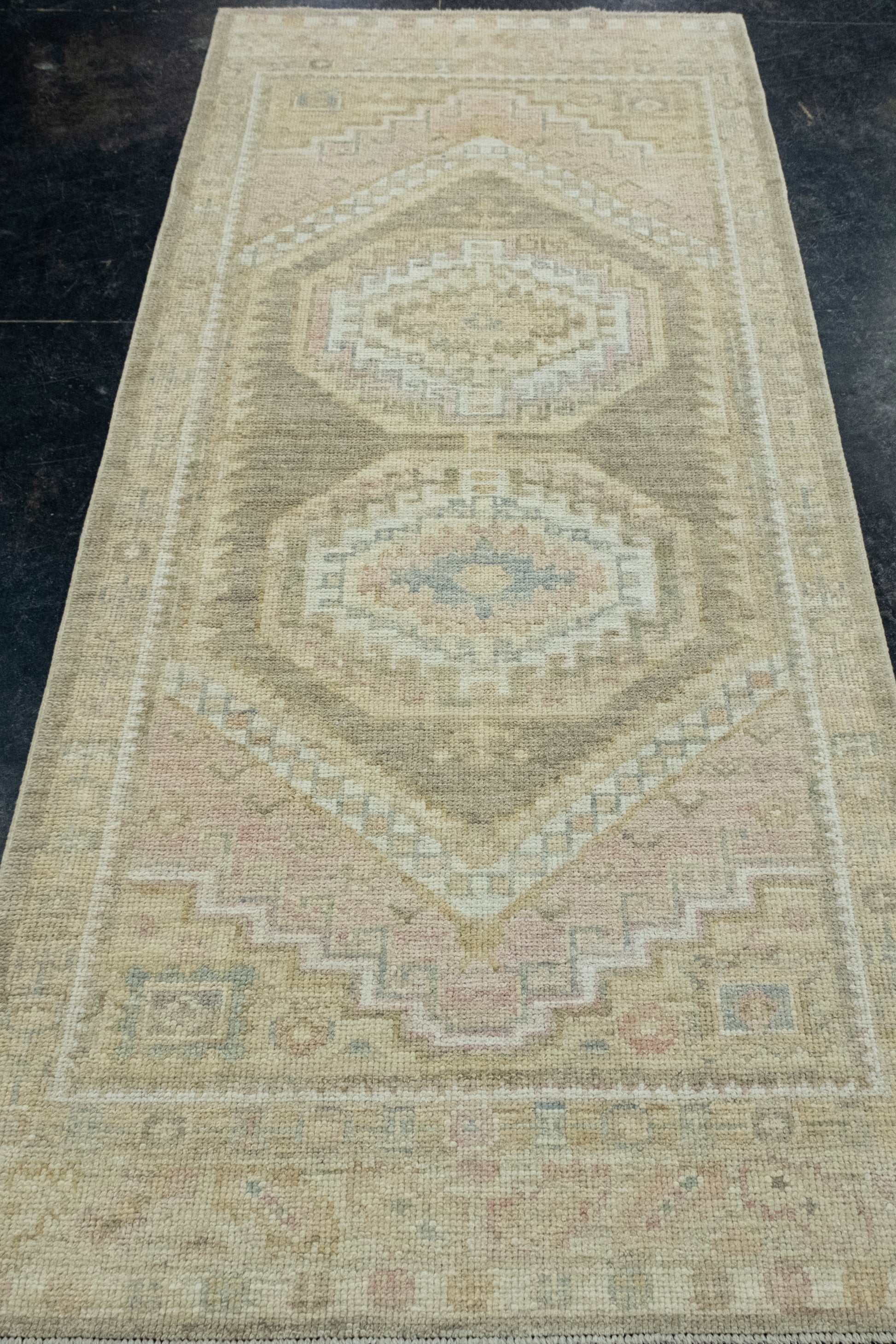 Turkish Oushak Runner Rug 3'1" x 7'5" #17500