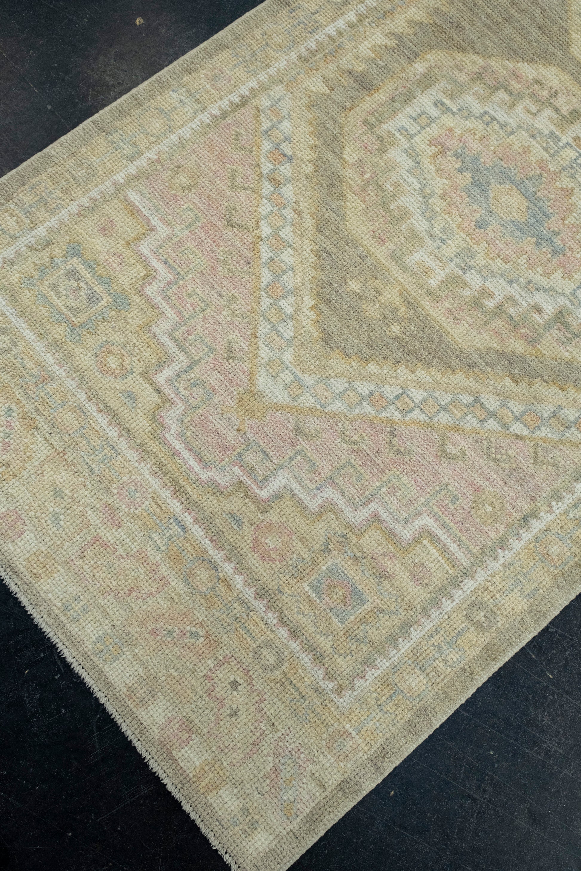 Turkish Oushak Runner Rug 3'1" x 7'5" #17500