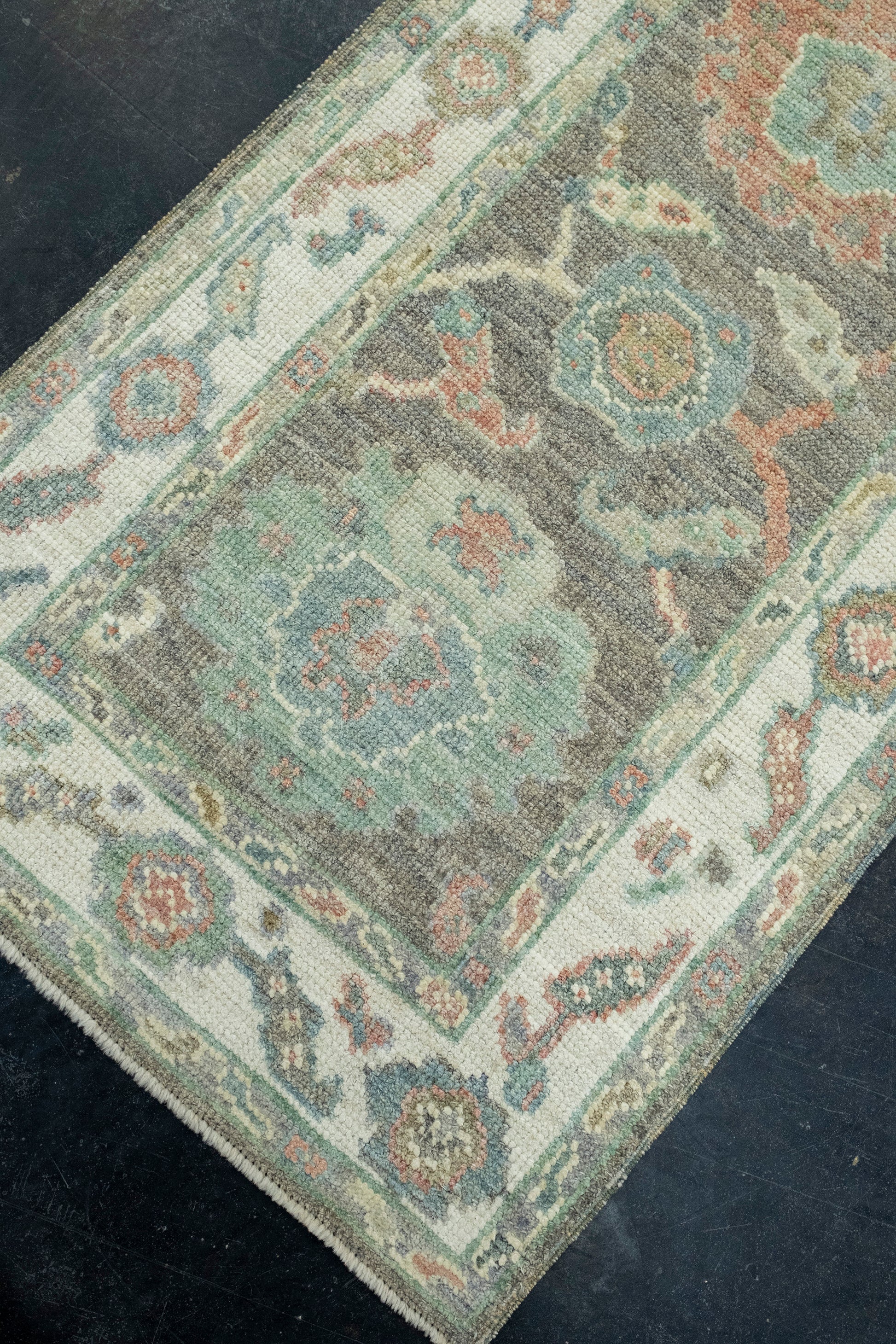 Turkish Oushak Runner Rug 2'4" x 7'10" #17550