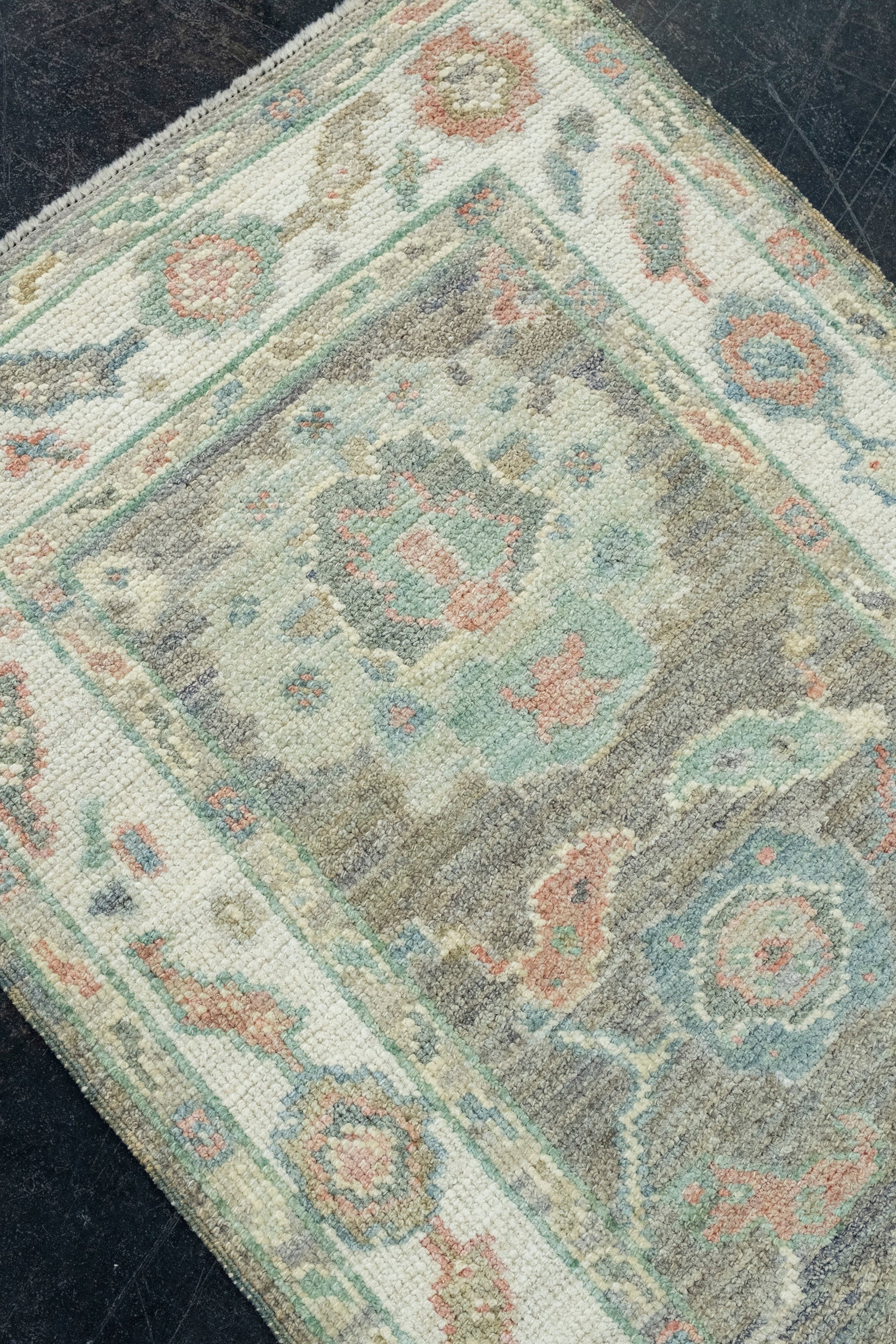 Turkish Oushak Runner Rug 2'4" x 7'10" #17550