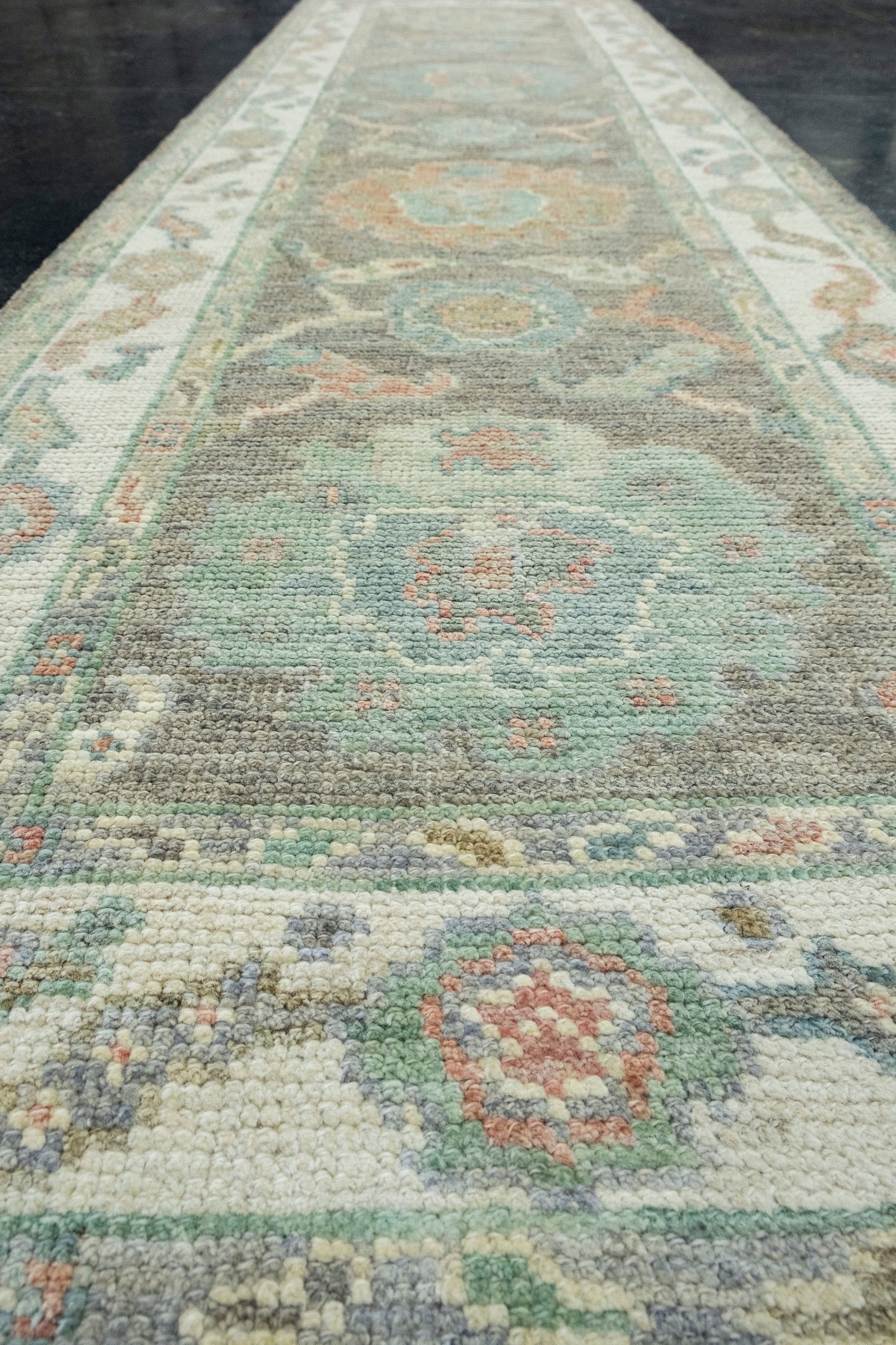 Turkish Oushak Runner Rug 2'4" x 7'10" #17550