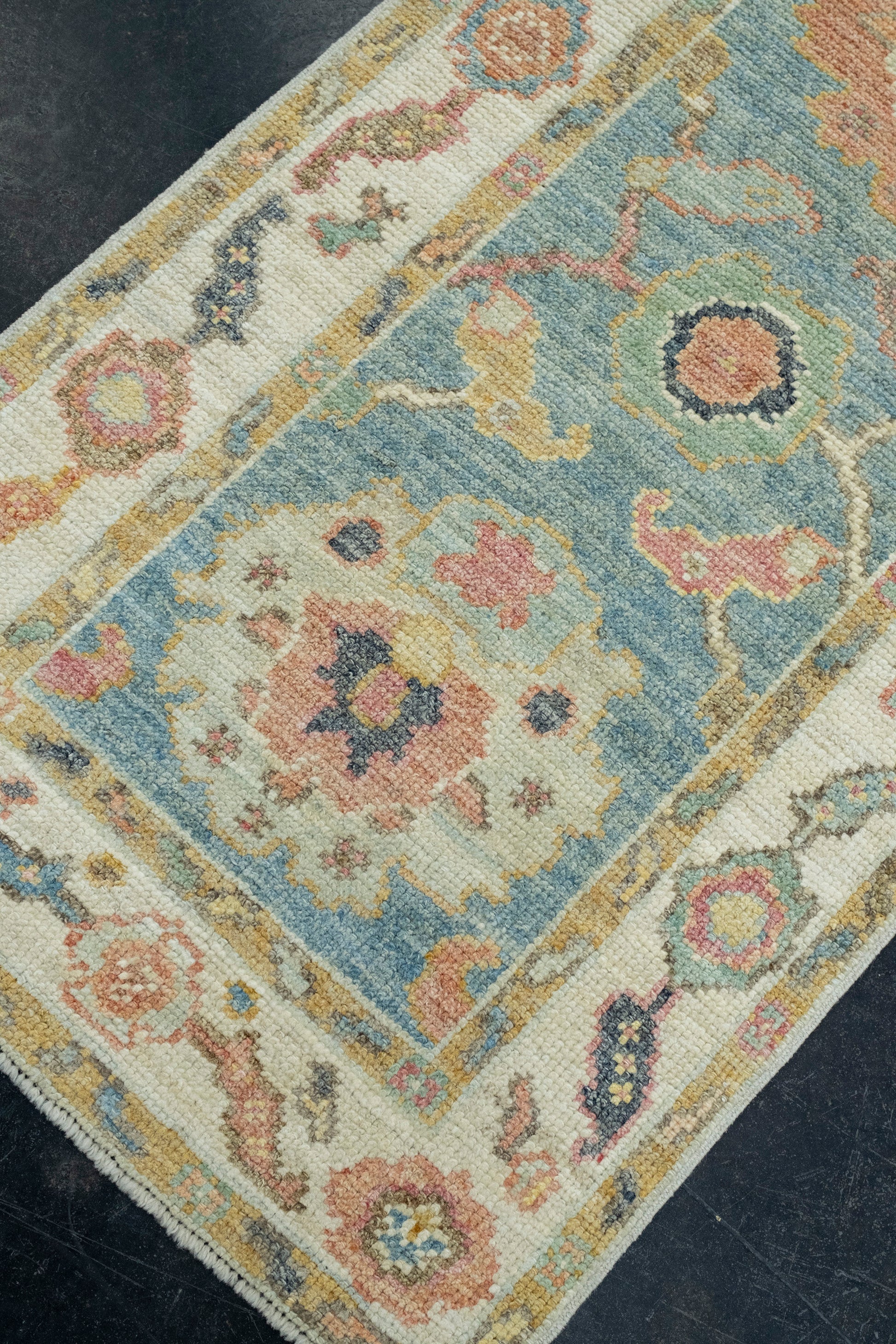 Turkish Oushak Runner Rug 2'2" x 6' #17319