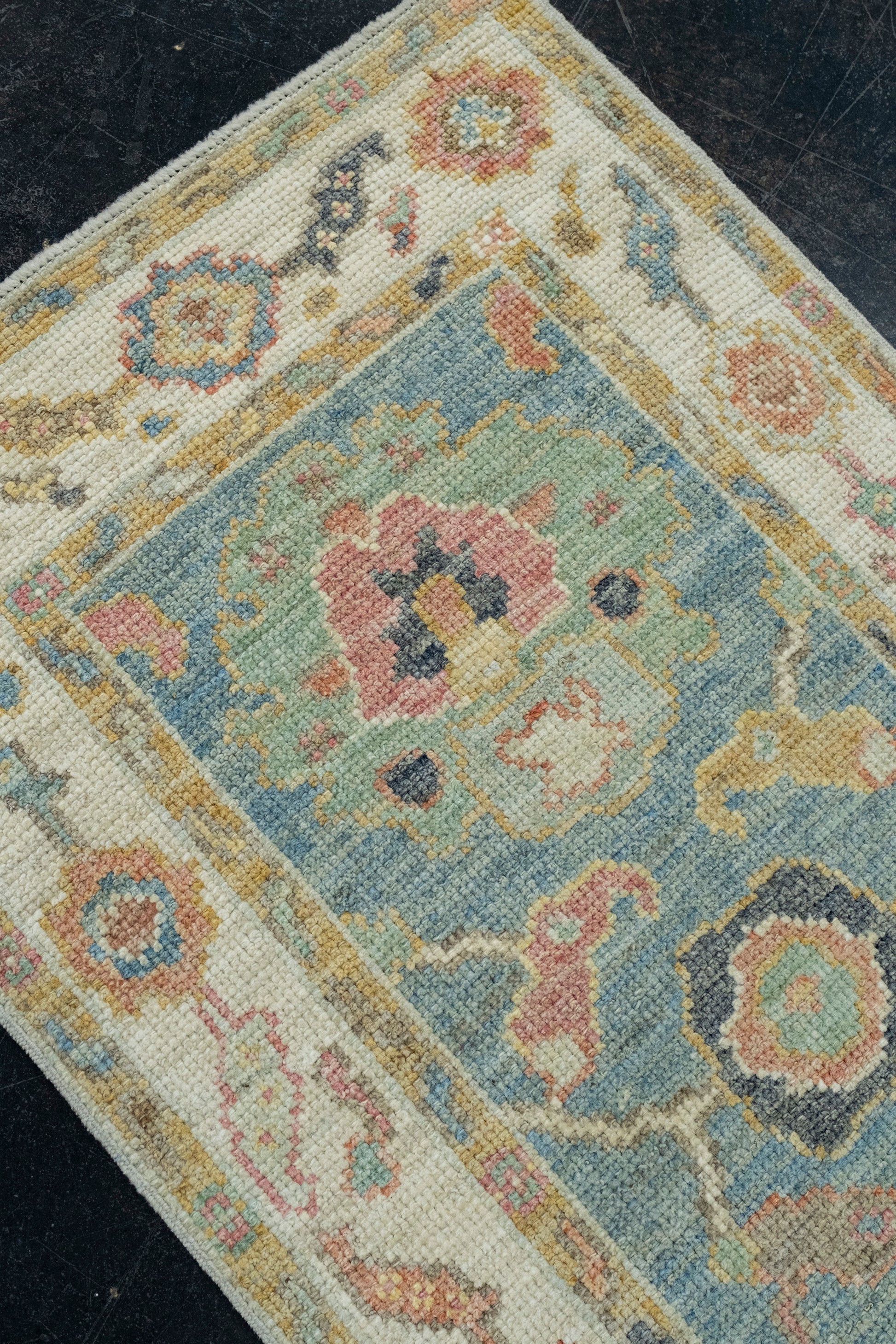 Turkish Oushak Runner Rug 2'2" x 6' #17319