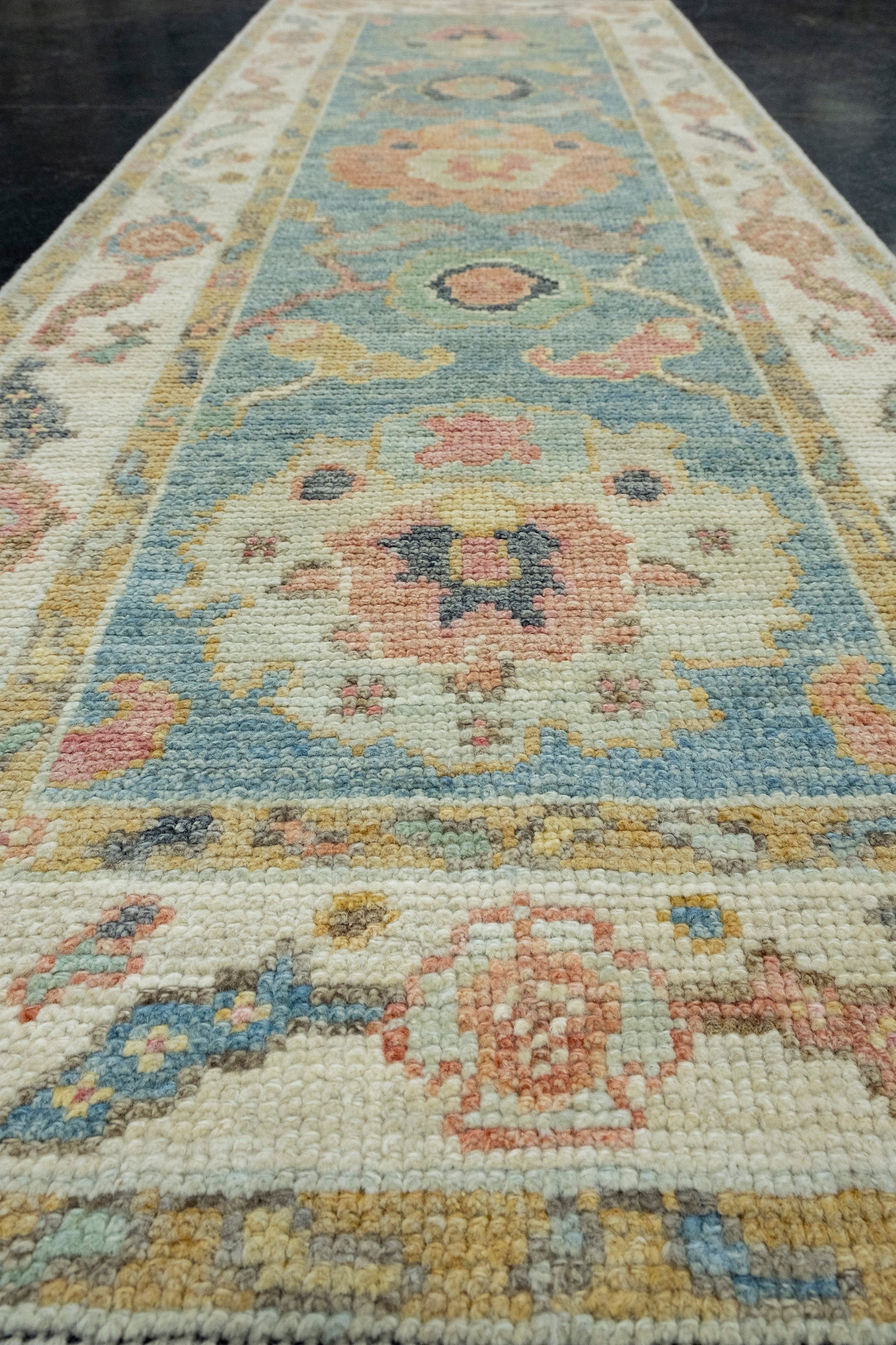 Turkish Oushak Runner Rug 2'2" x 6' #17319