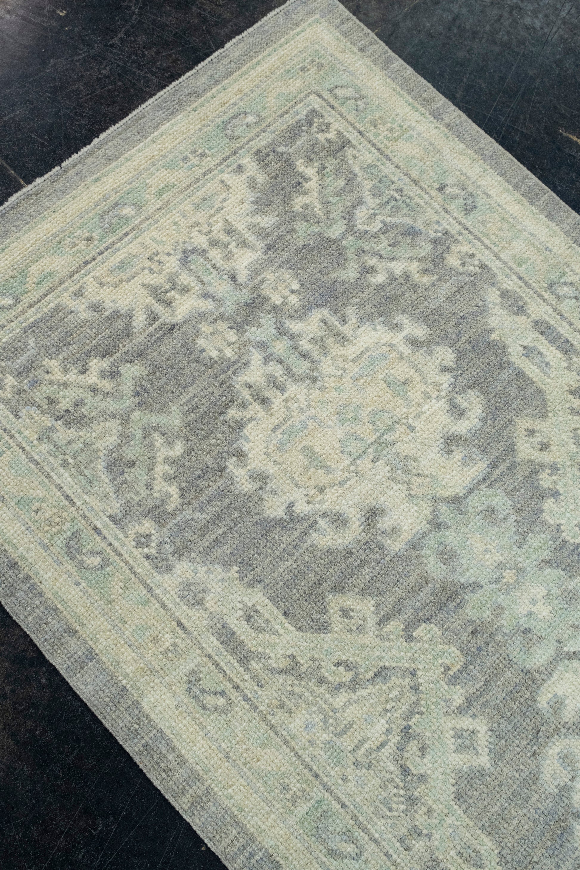 Turkish Oushak Runner Rug 2'10" x 8'2" #17383