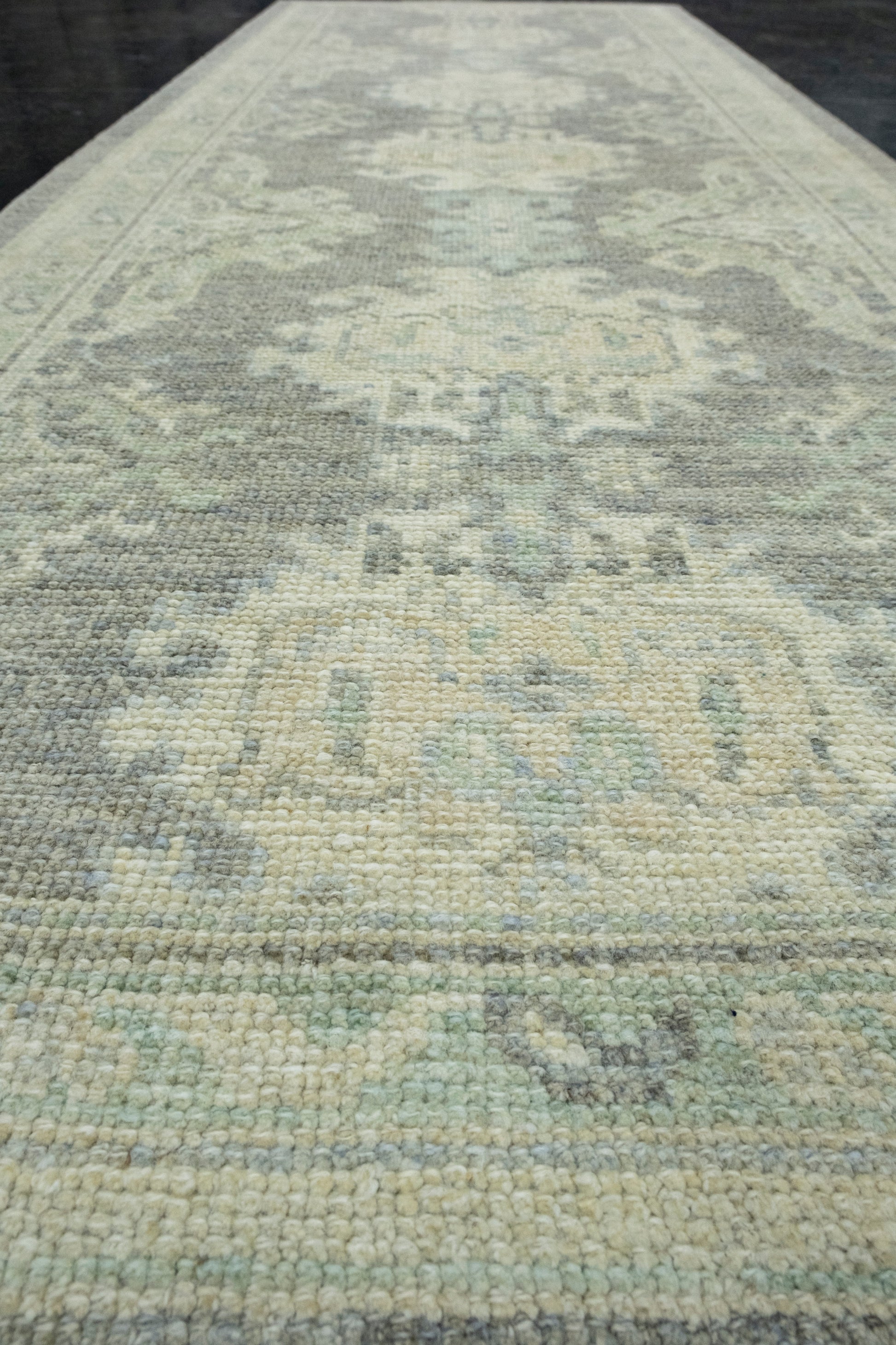 Turkish Oushak Runner Rug 2'10" x 8'2" #17383