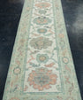 Turkish Oushak Runner Rug 2'6" x 10' #17454