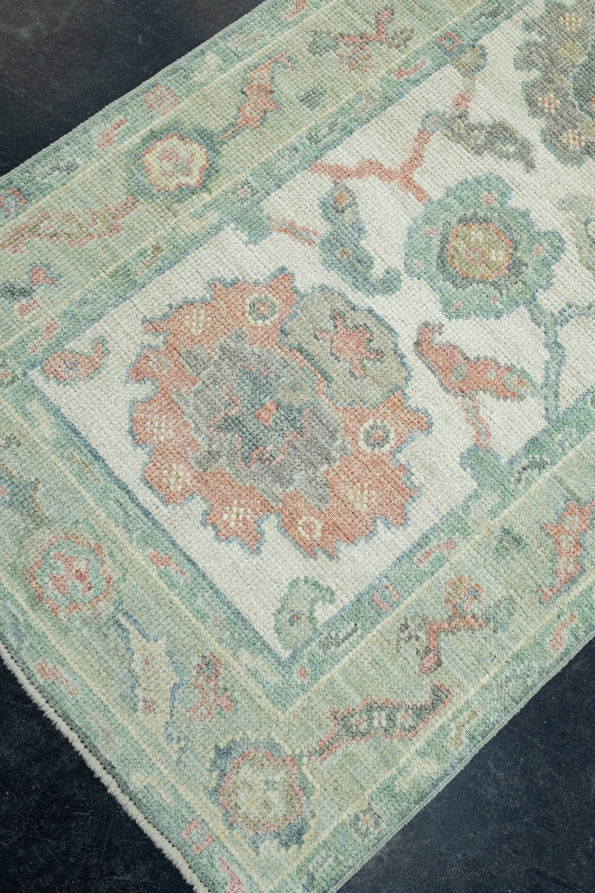 Turkish Oushak Runner Rug 2'6" x 10' #17454
