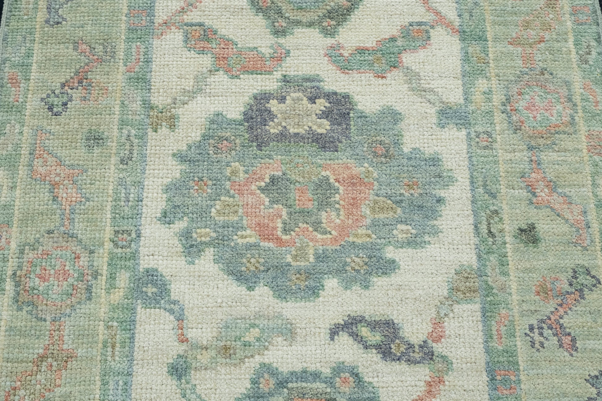 Turkish Oushak Runner Rug 2'6" x 10' #17454