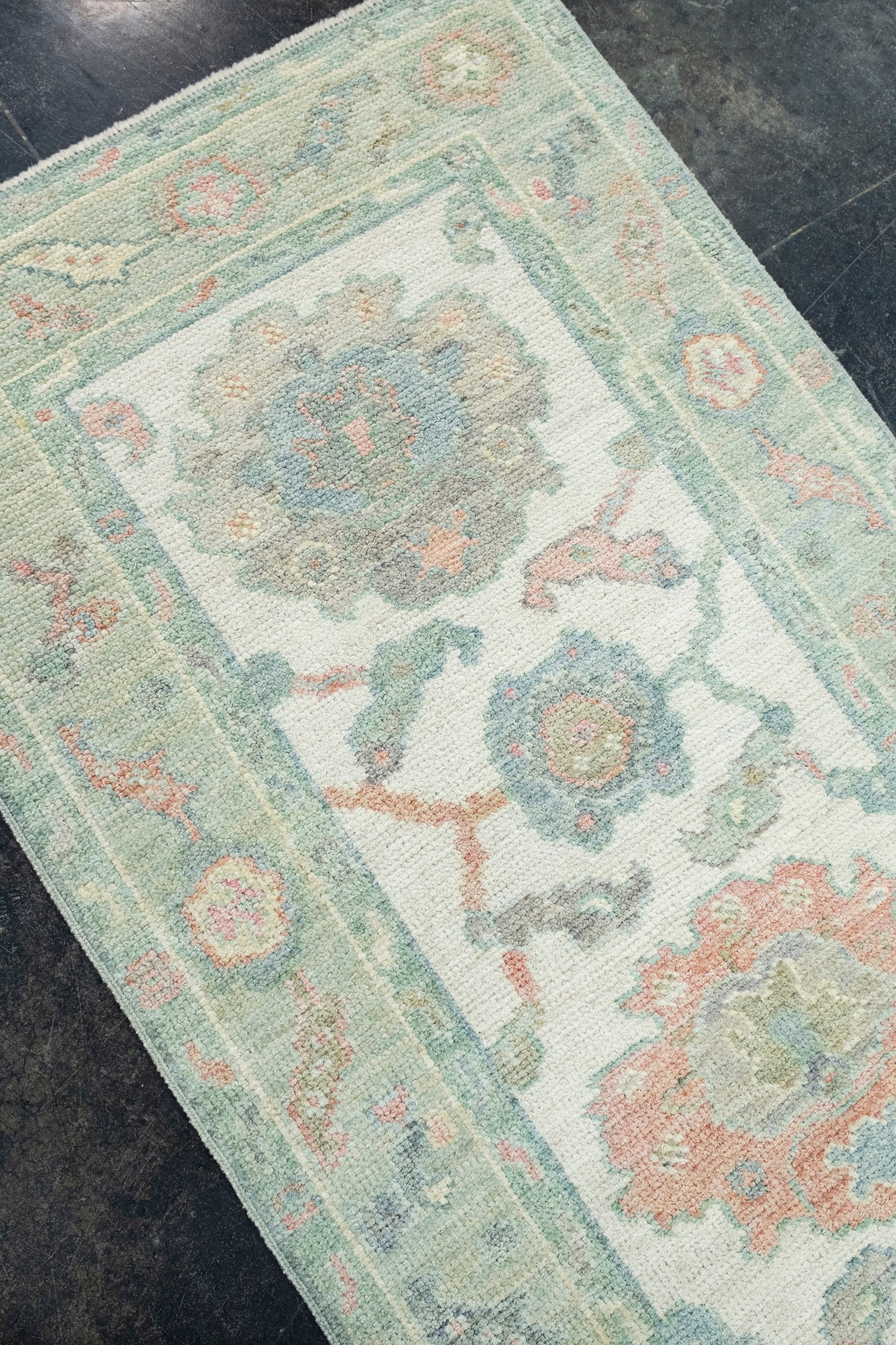 Turkish Oushak Runner Rug 2'6" x 10' #17454