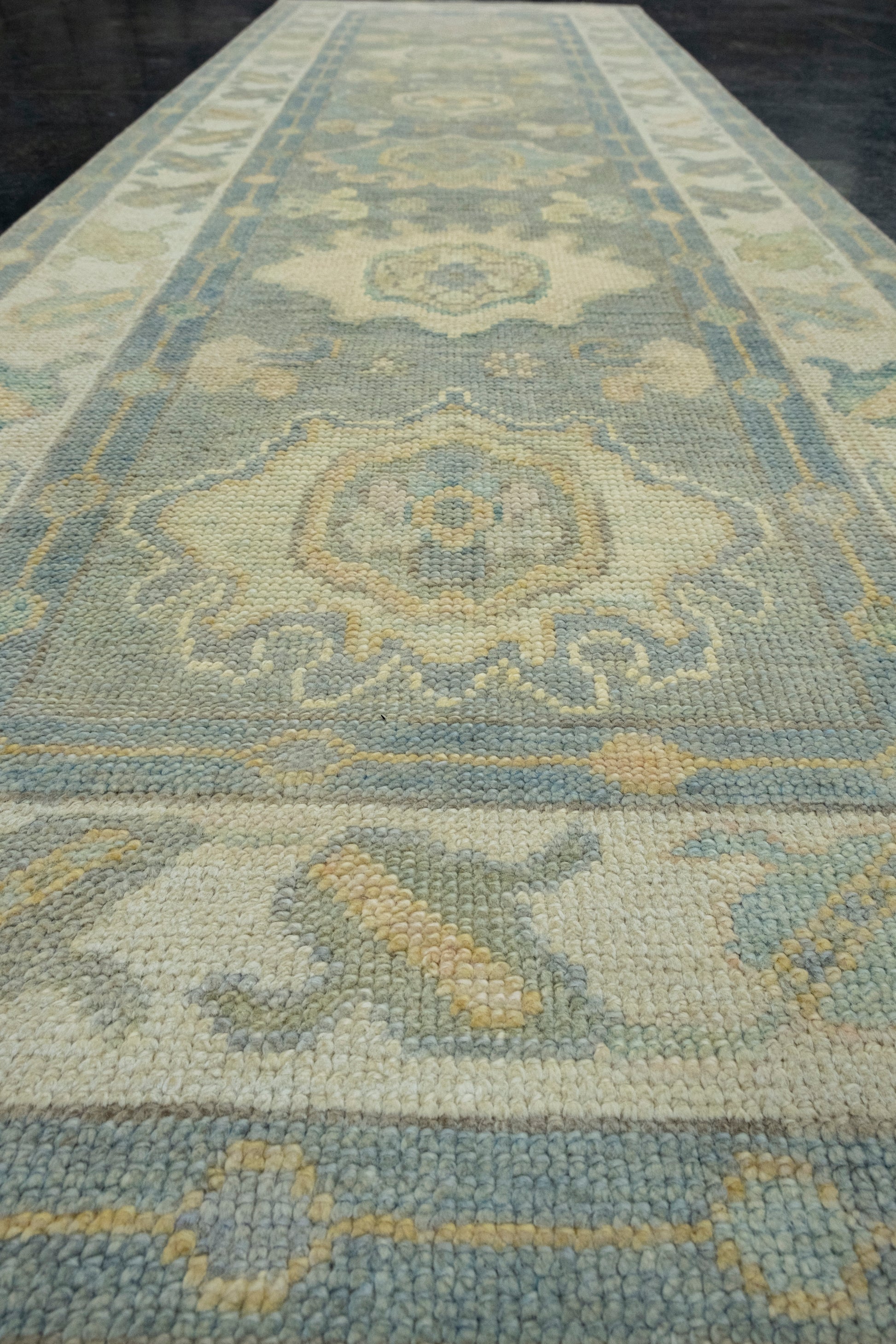 Turkish Oushak Runner Rug 2'8" x 8'10" #17140