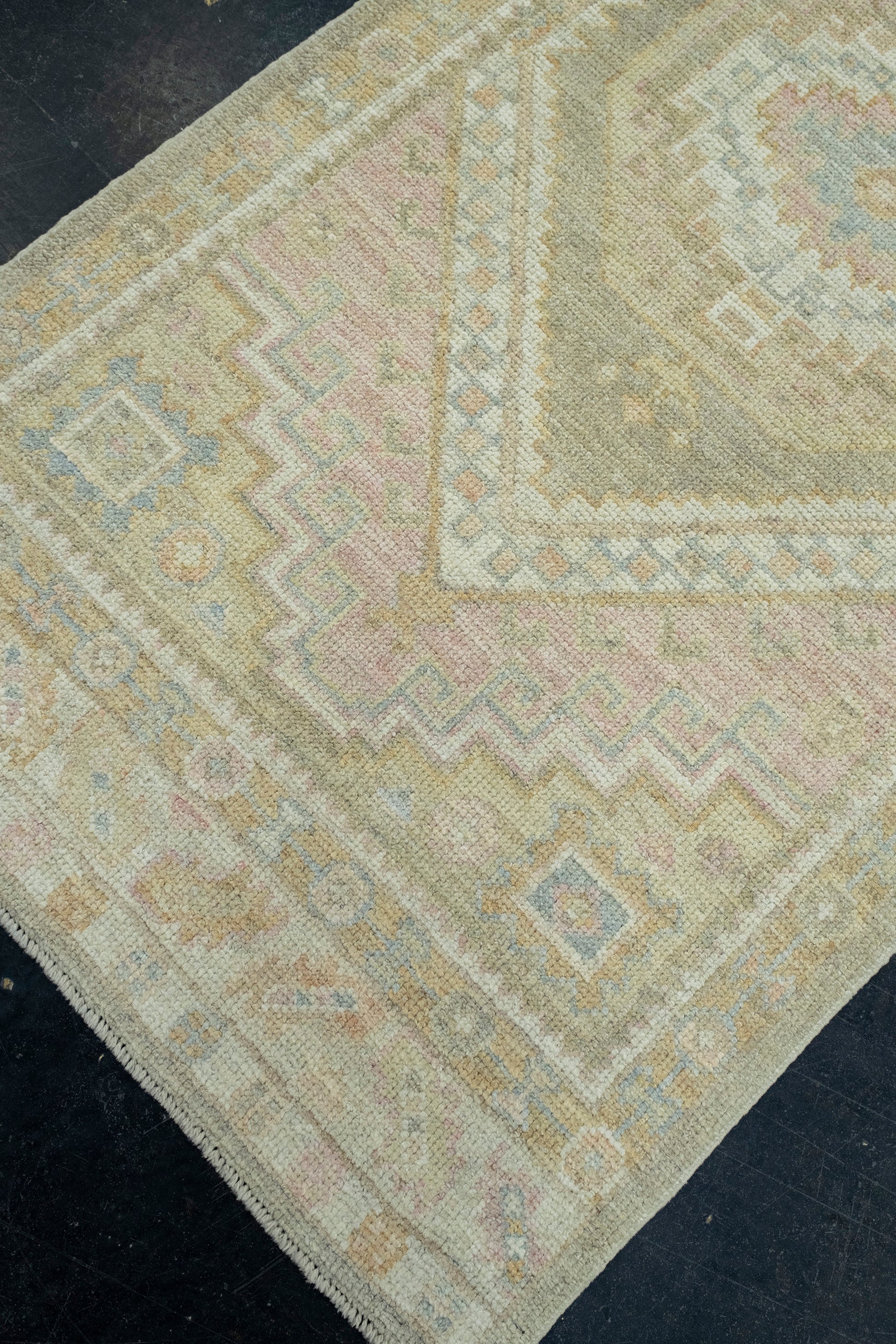 Turkish Oushak Runner Rug 3' x 7'8" #17503