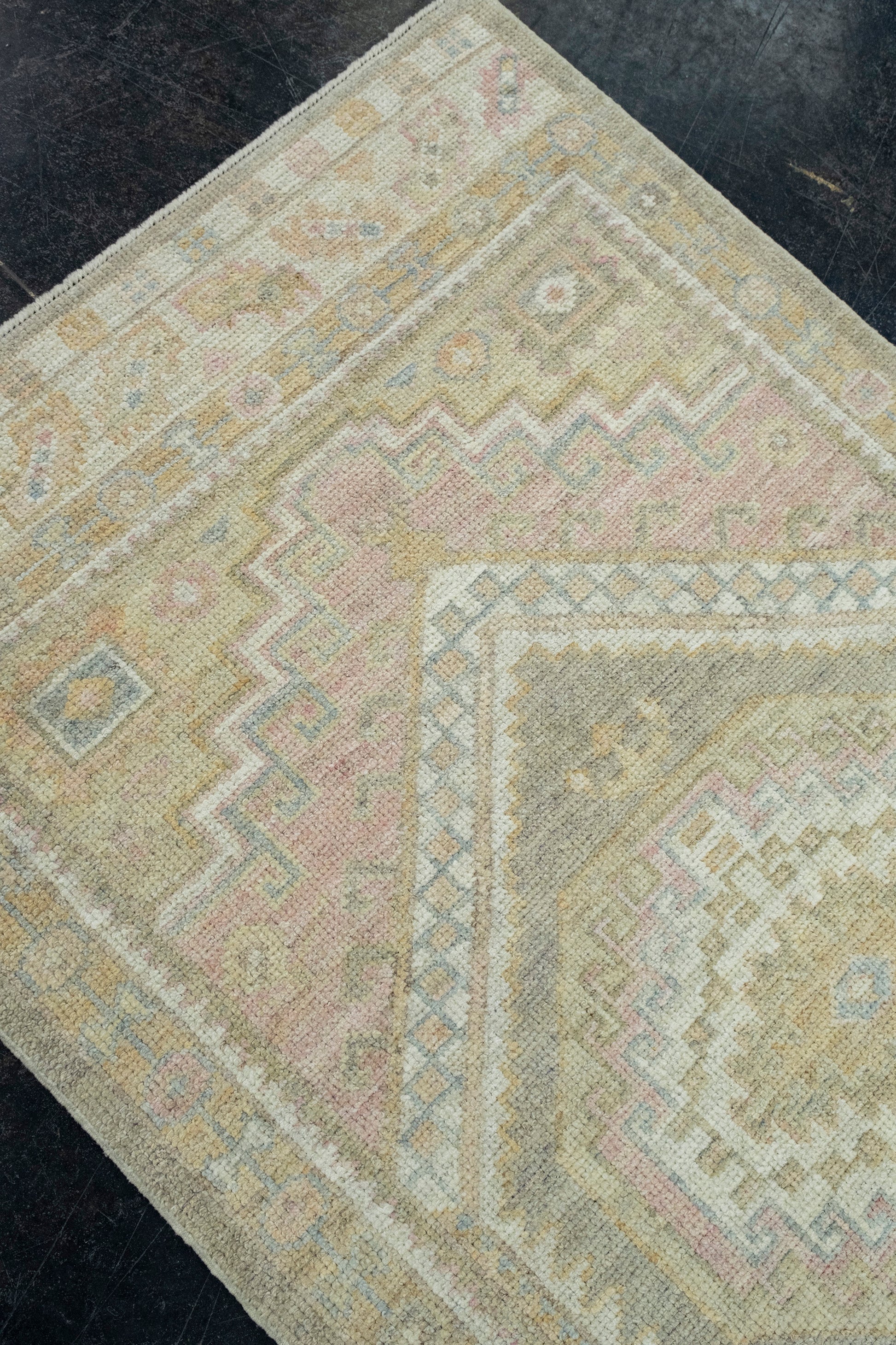 Turkish Oushak Runner Rug 3' x 7'8" #17503