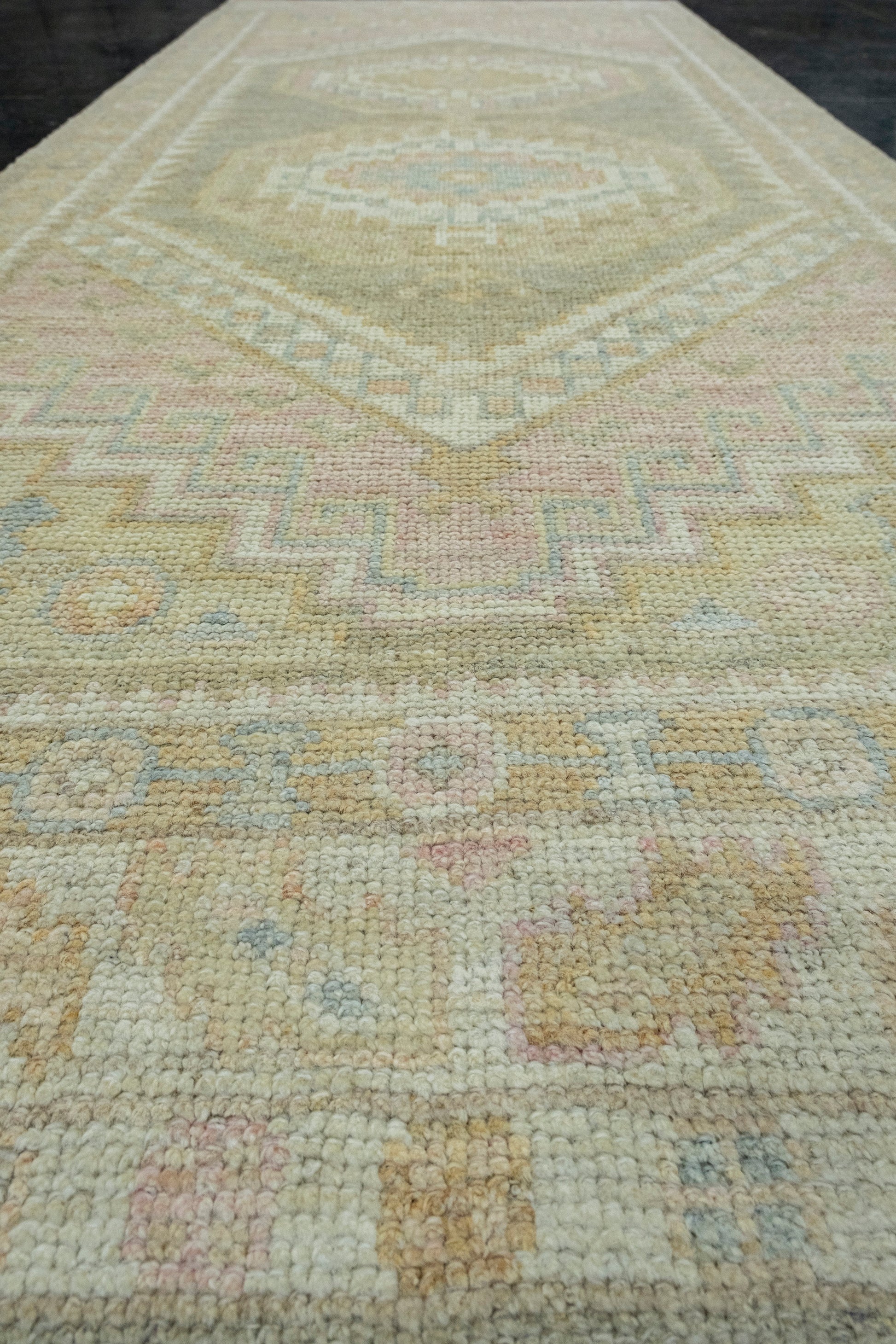 Turkish Oushak Runner Rug 3' x 7'8" #17503