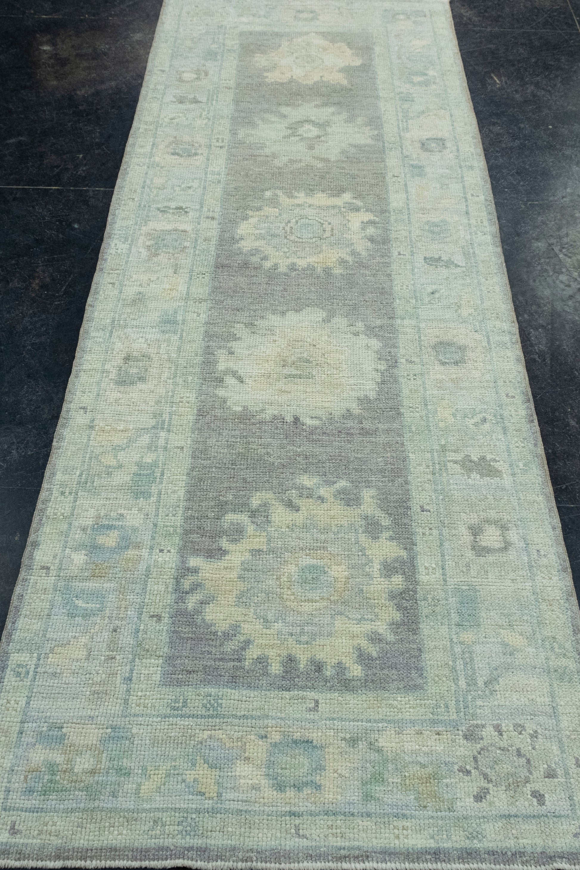 Turkish Oushak Runner Rug 2'11" x 8'7" #17451