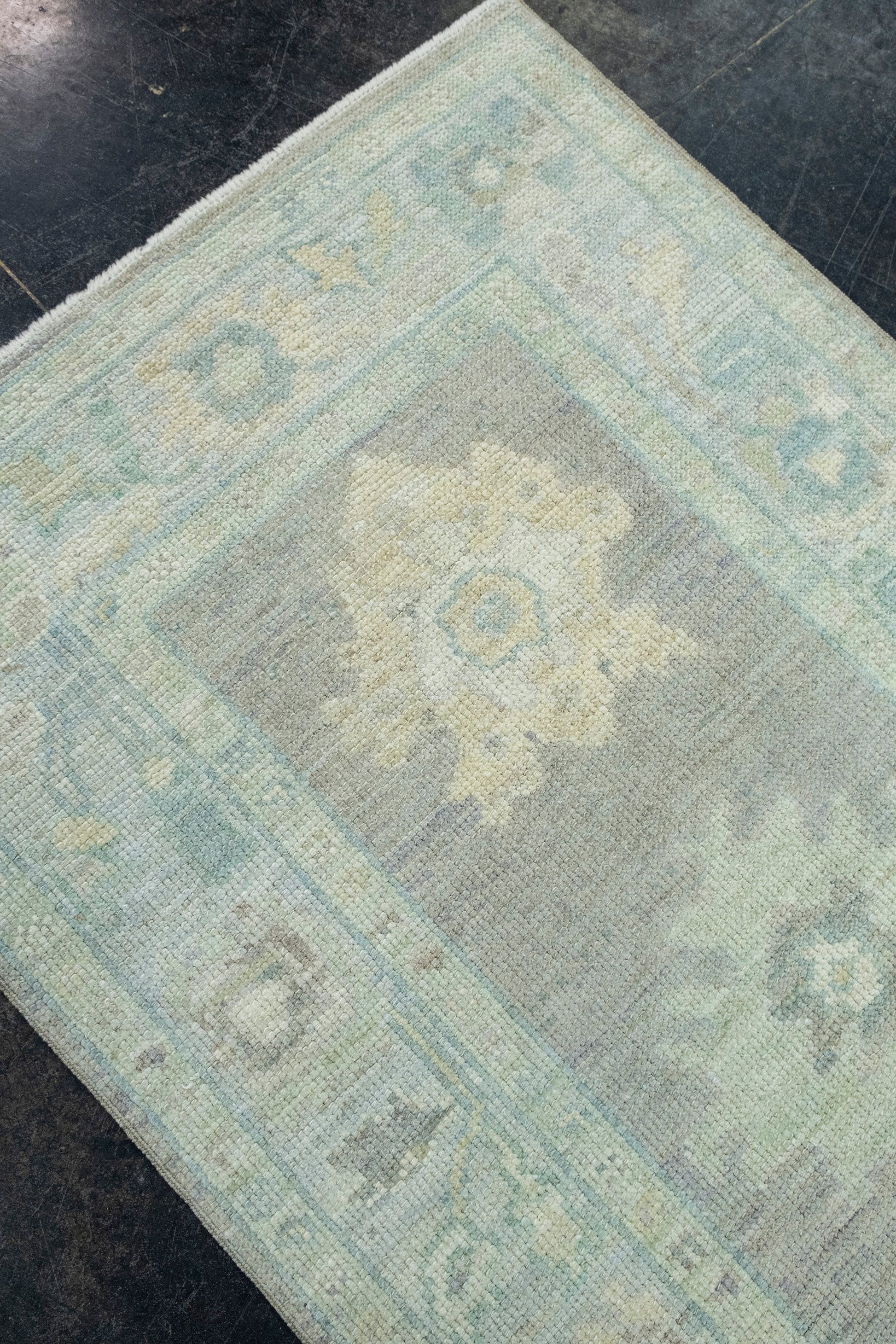 Turkish Oushak Runner Rug 2'11" x 8'7" #17451