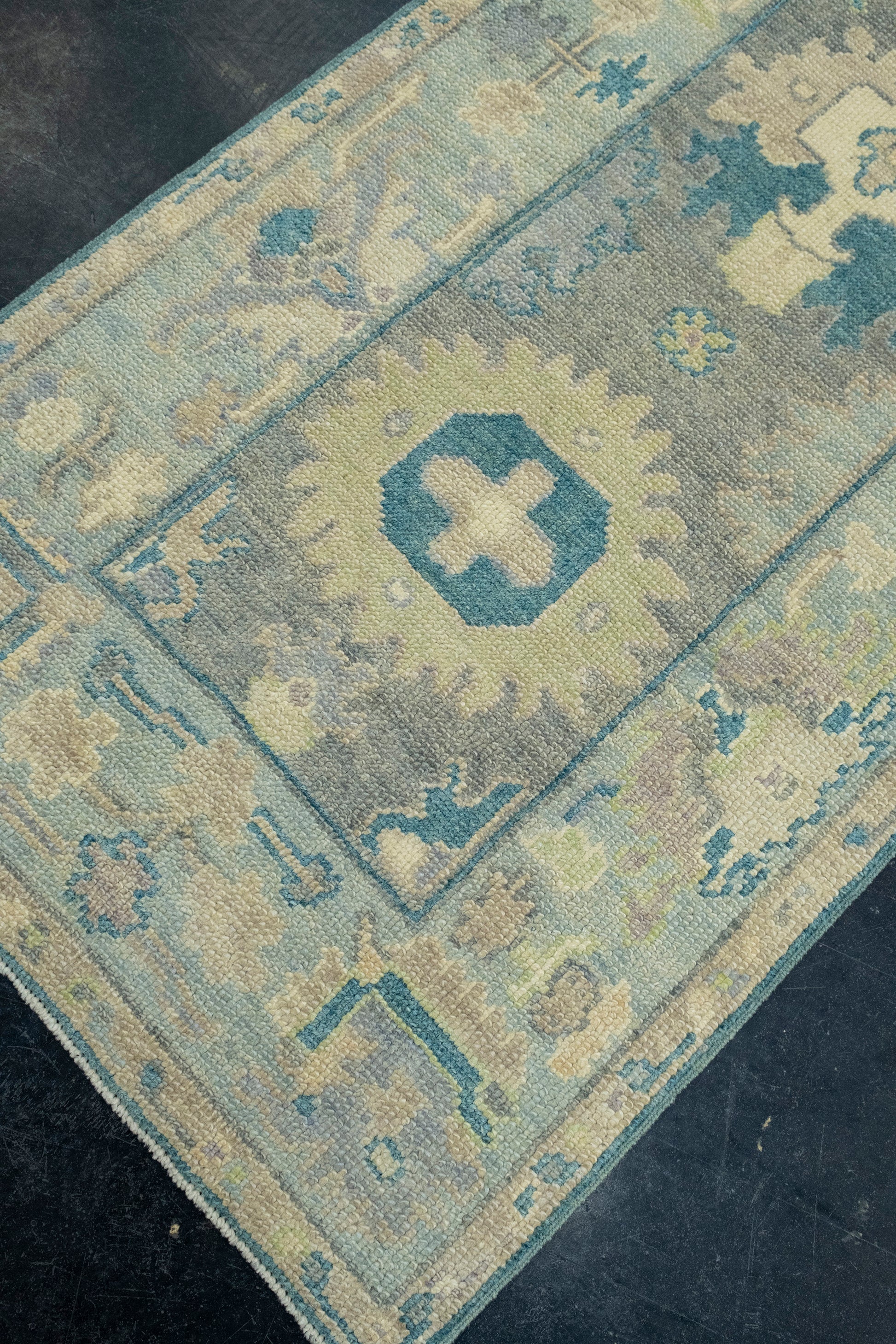Turkish Oushak Runner Rug 2'9" x 9'5" #17211