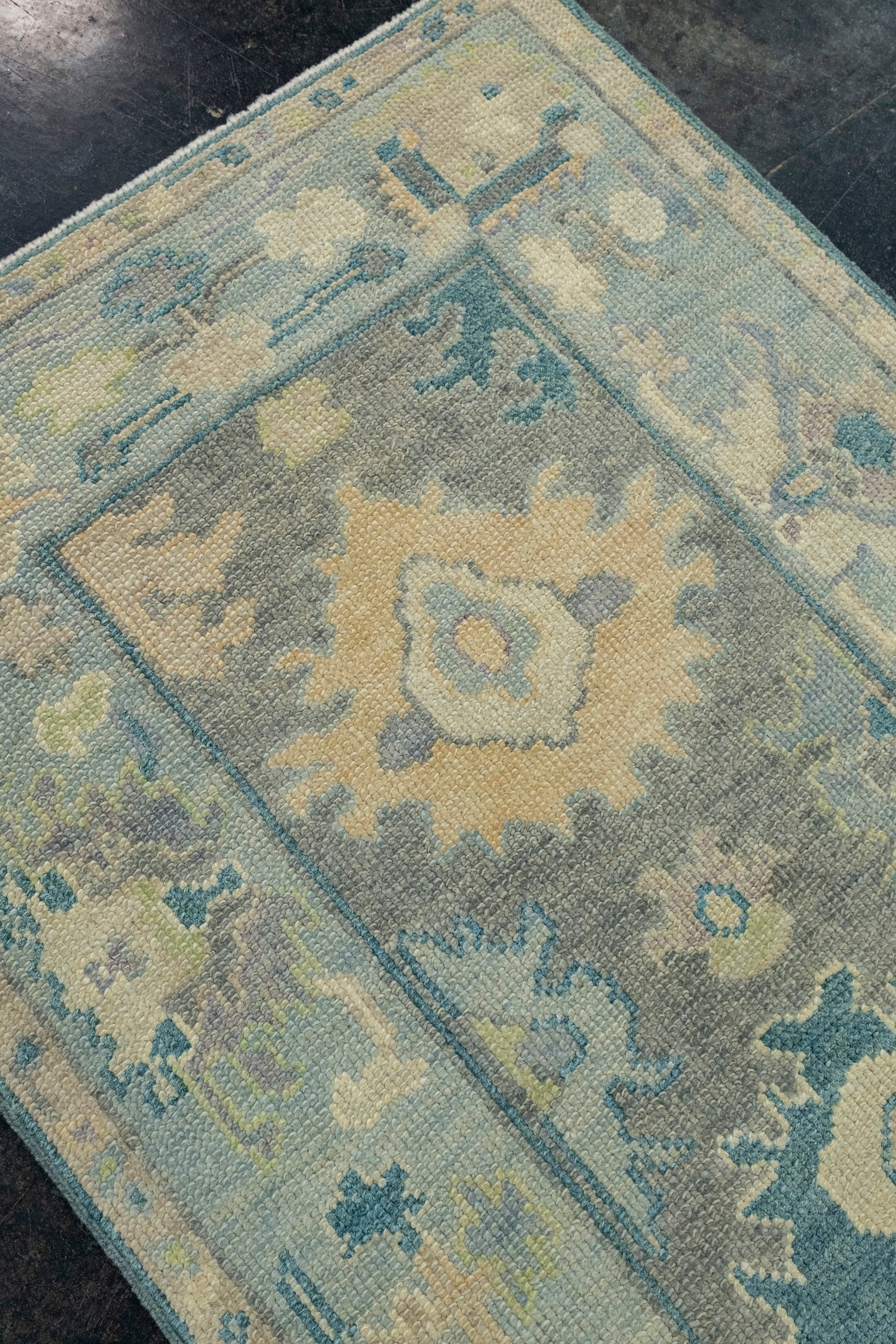 Turkish Oushak Runner Rug 2'9" x 9'5" #17211