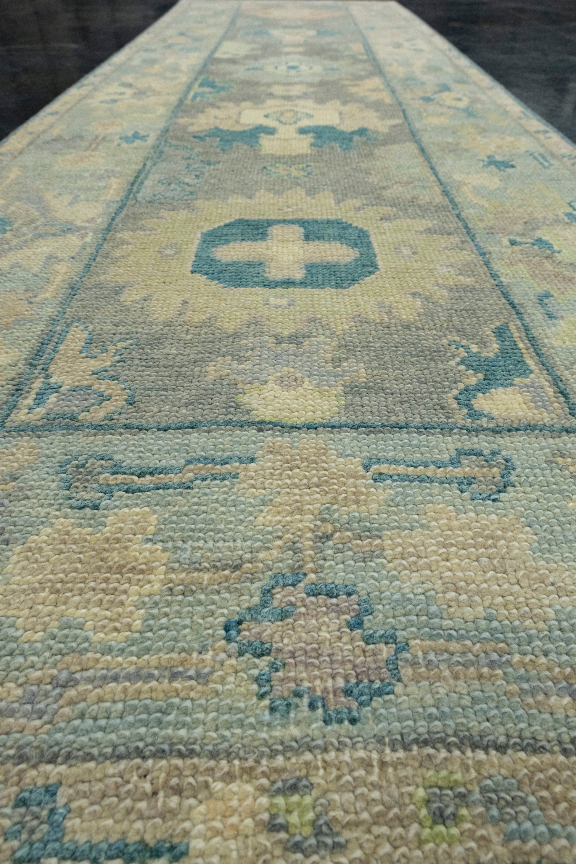 Turkish Oushak Runner Rug 2'9" x 9'5" #17211