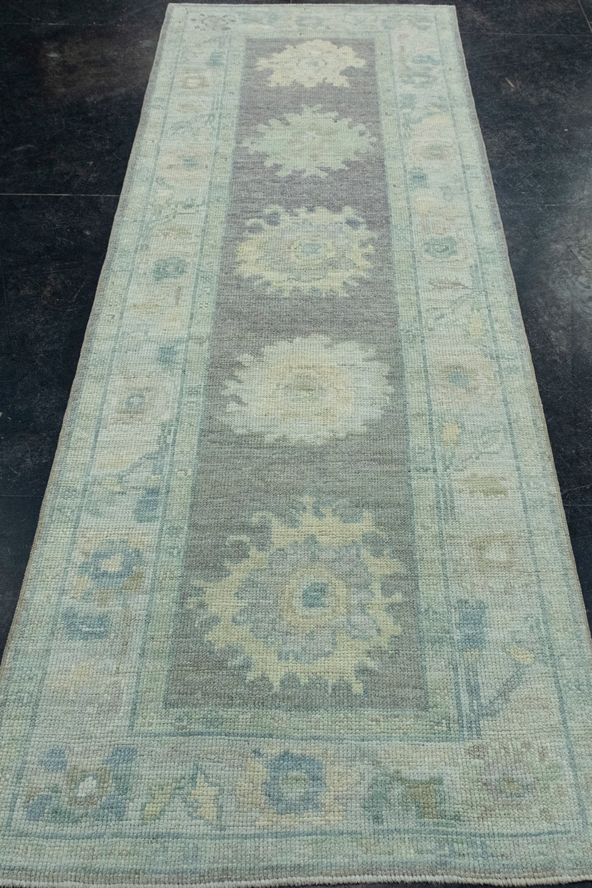 Turkish Oushak Runner Rug 2'11" x 8'7" #17458