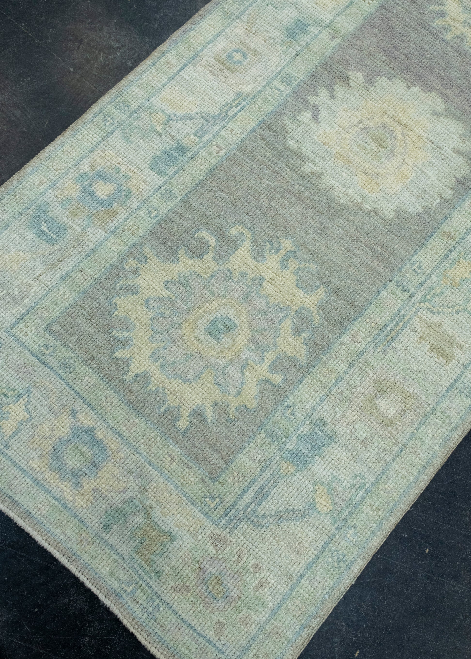 Turkish Oushak Runner Rug 2'11" x 8'7" #17458