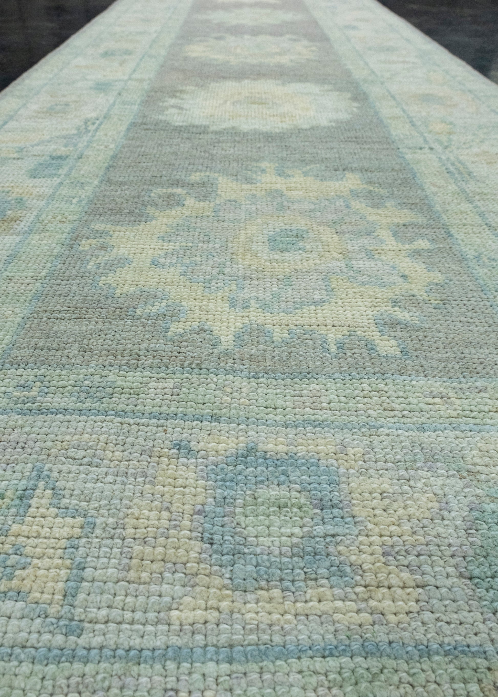 Turkish Oushak Runner Rug 2'11" x 8'7" #17458