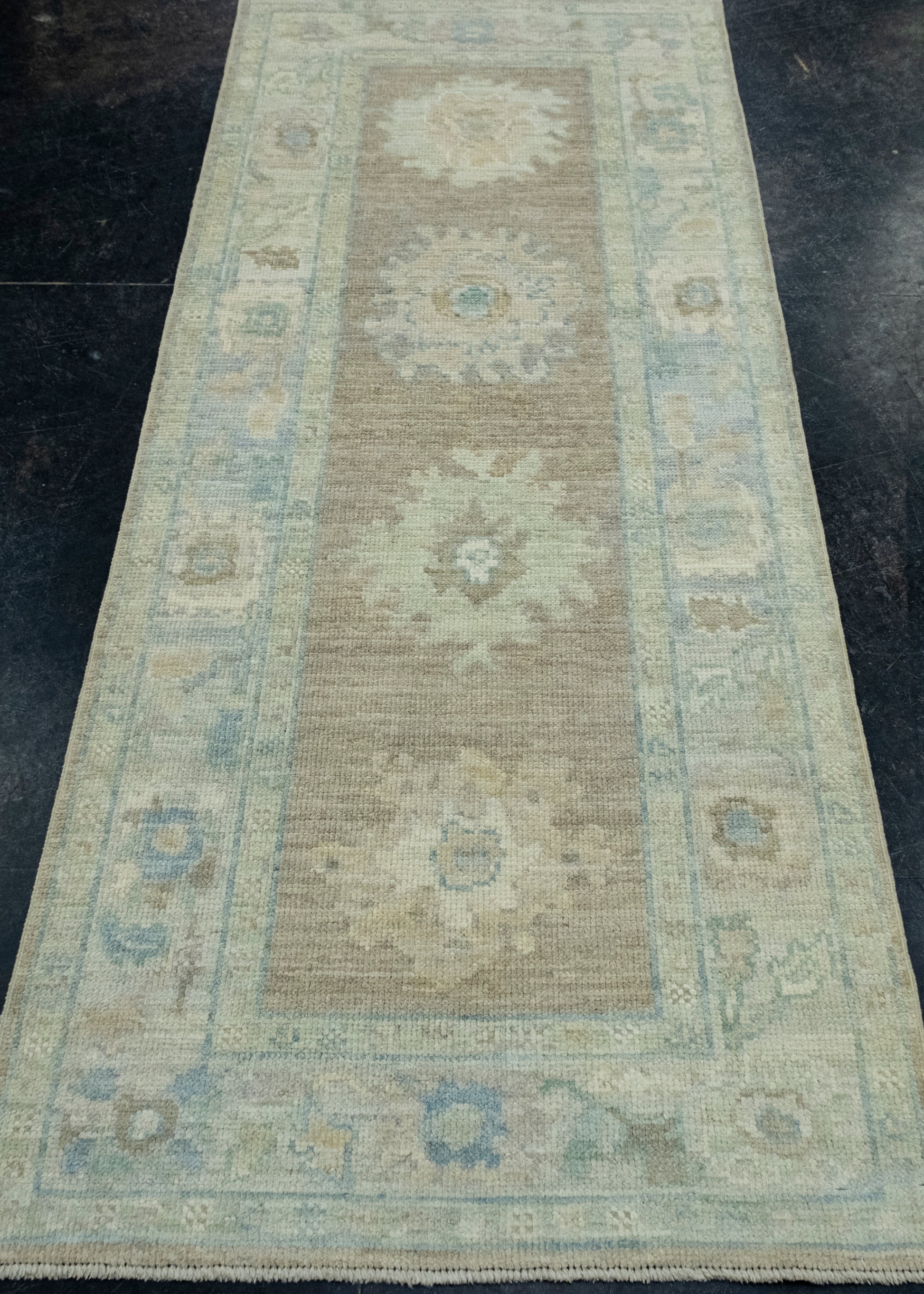 Turkish Oushak Runner Rug 2'9" x 6'10" #17531