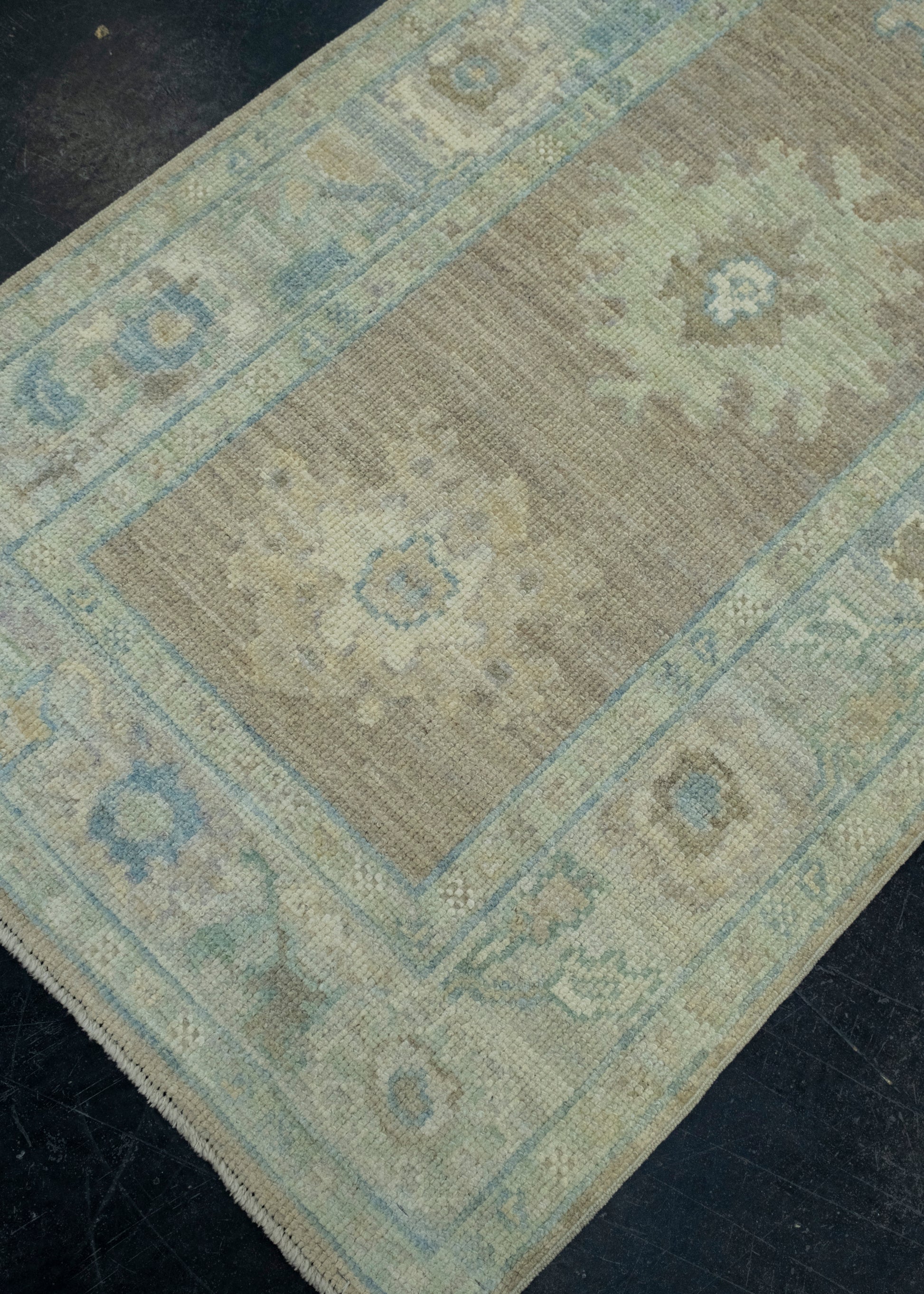 Turkish Oushak Runner Rug 2'9" x 6'10" #17531