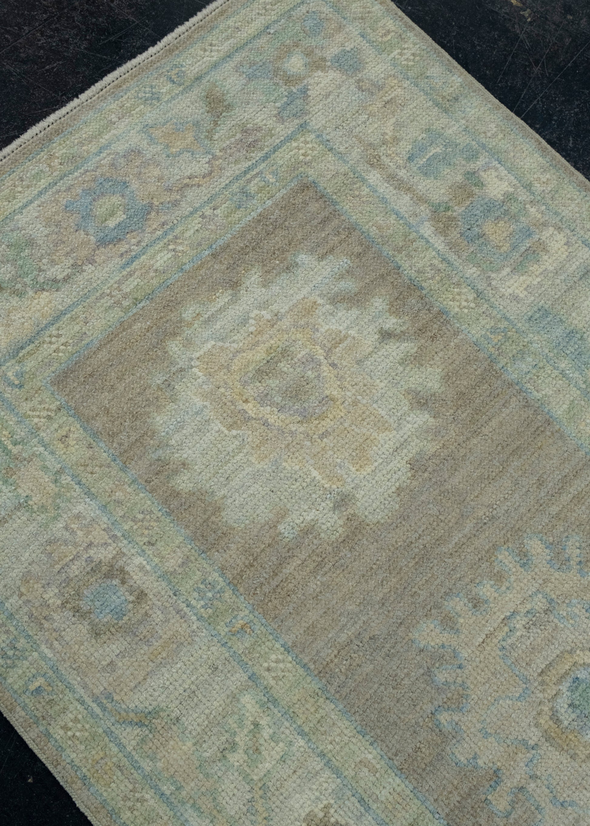 Turkish Oushak Runner Rug 2'9" x 6'10" #17531