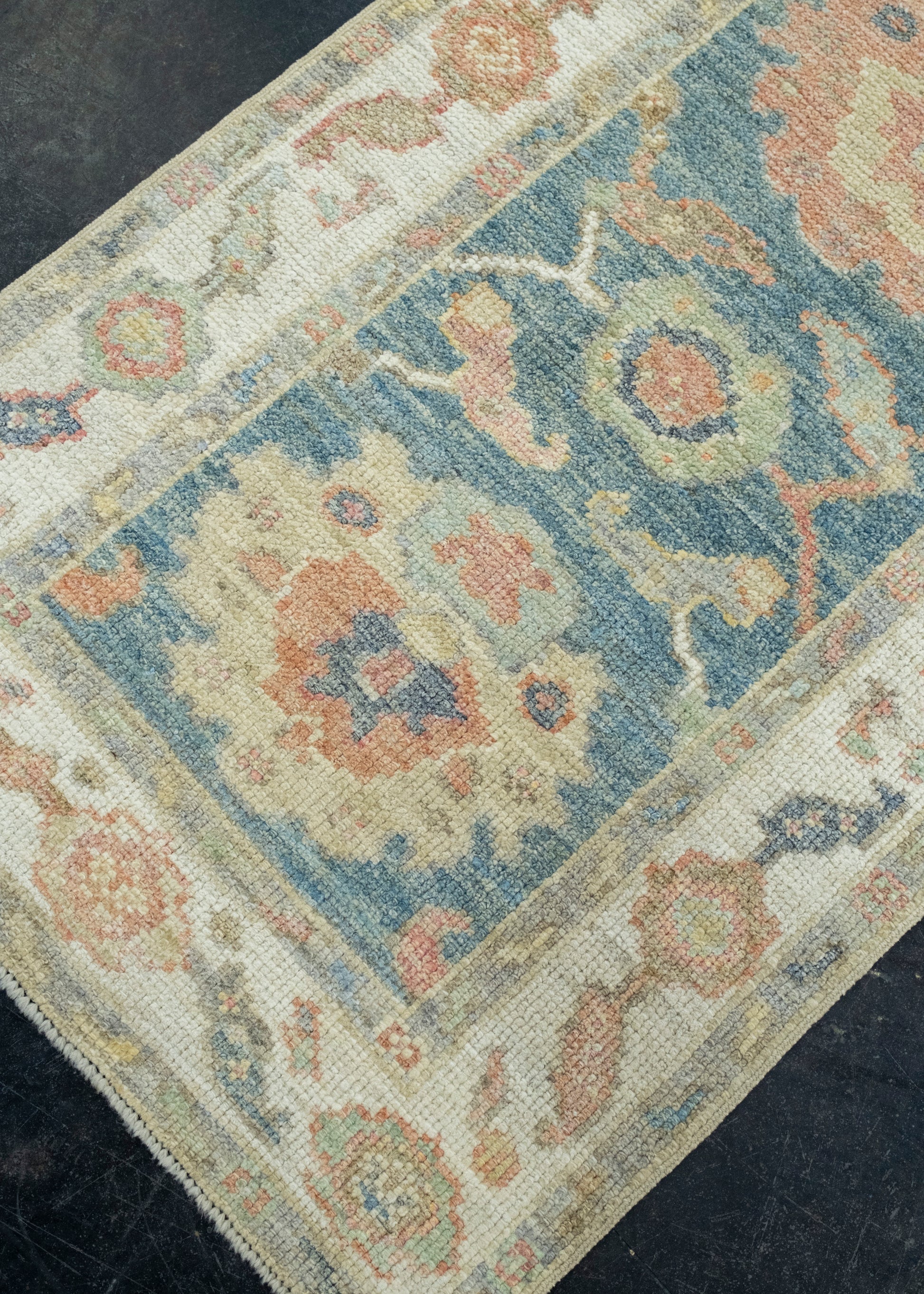 Turkish Oushak Runner Rug 2'4" x 5'8" #17449