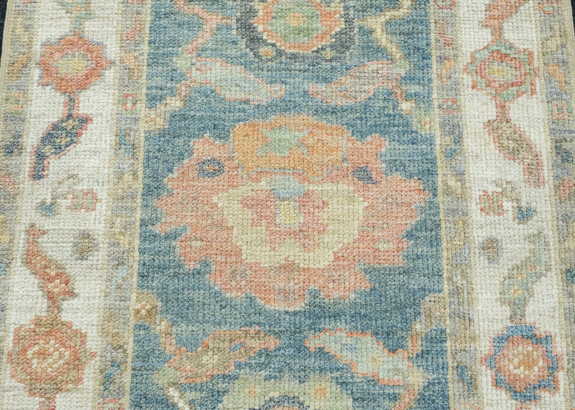 Turkish Oushak Runner Rug 2'4" x 5'8" #17449