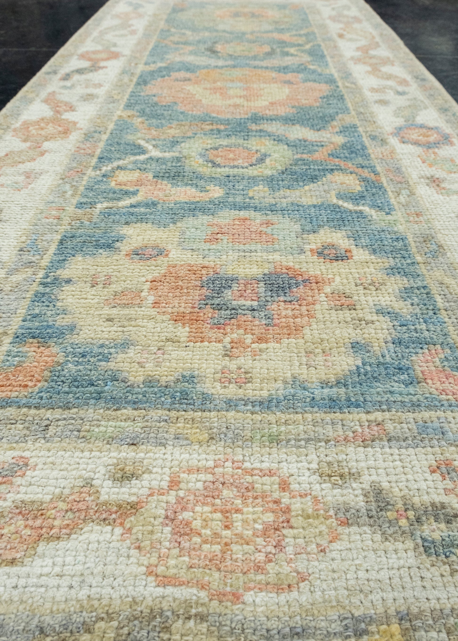 Turkish Oushak Runner Rug 2'4" x 5'8" #17449
