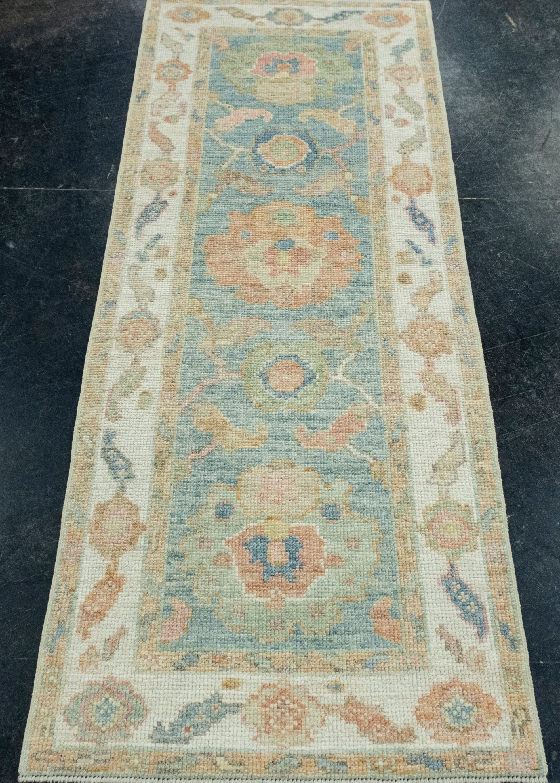Turkish Oushak Runner Rug 2'2" x 5'8" #17388