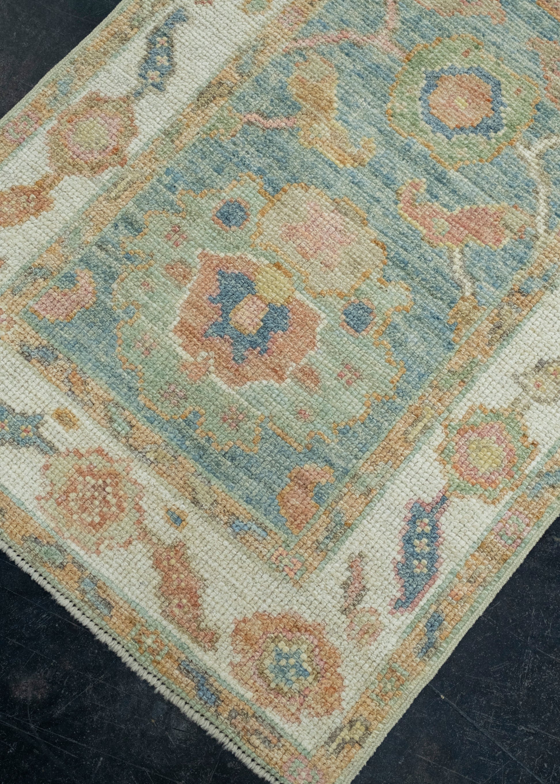 Turkish Oushak Runner Rug 2'2" x 5'8" #17388