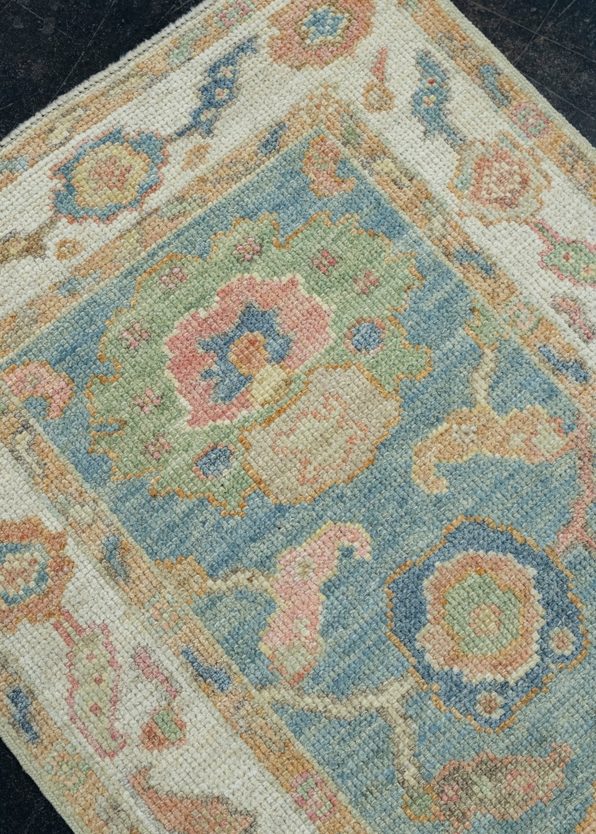 Turkish Oushak Runner Rug 2'2" x 5'8" #17388