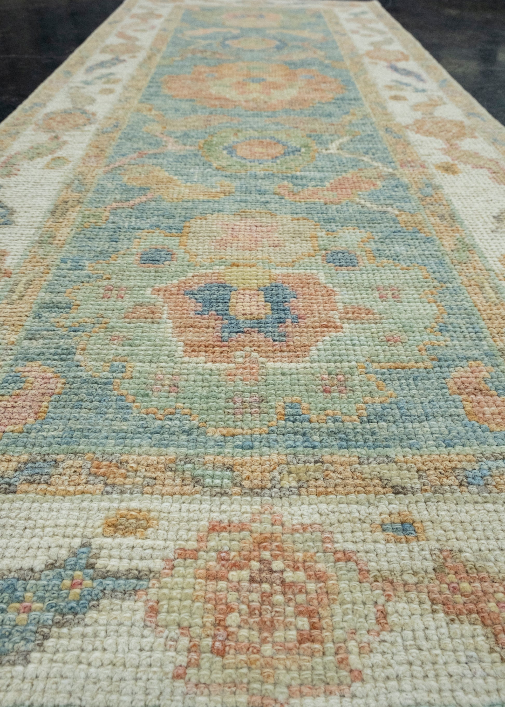 Turkish Oushak Runner Rug 2'2" x 5'8" #17388