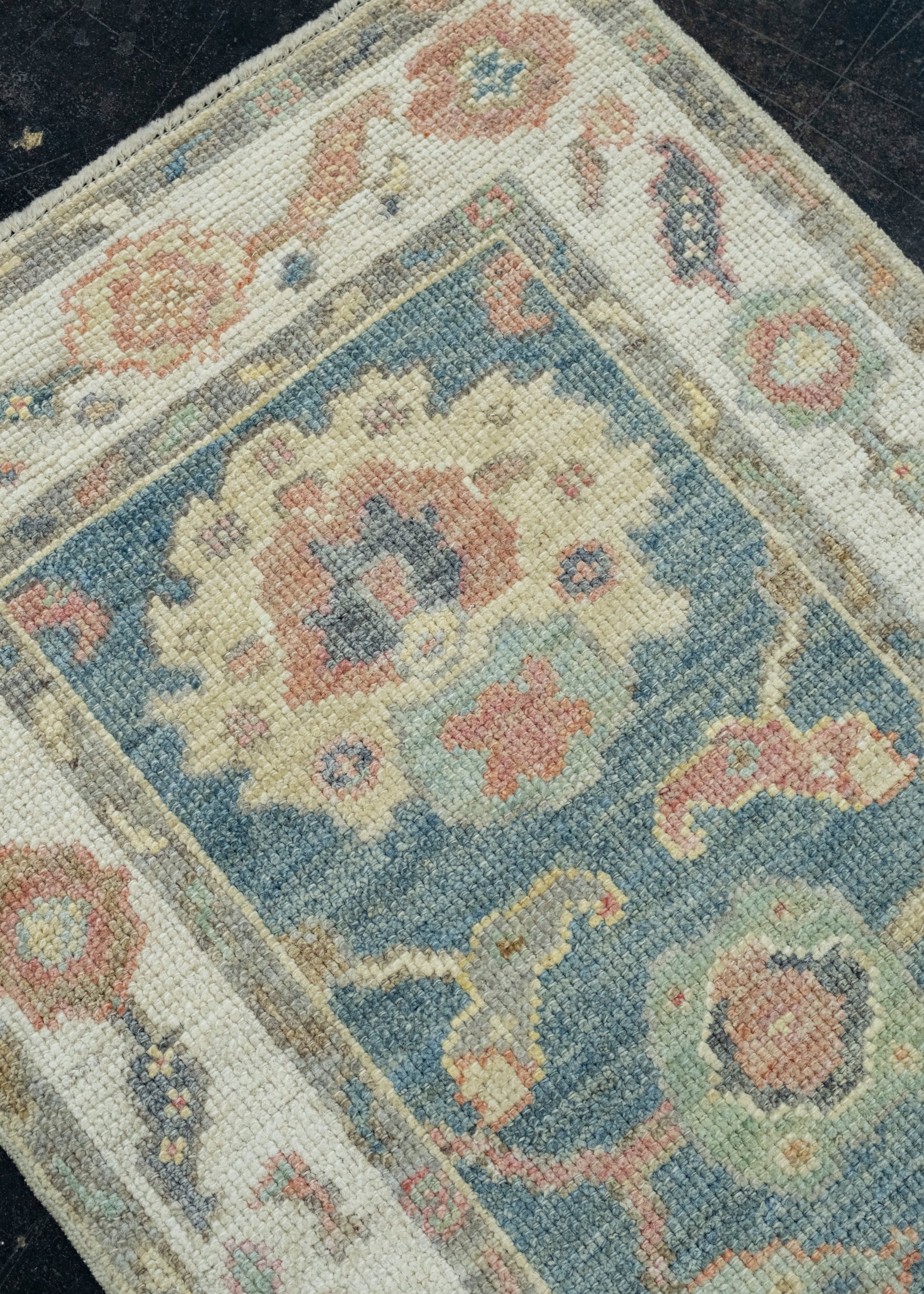 Turkish Oushak Runner Rug 2'3" x 5'9" #17297