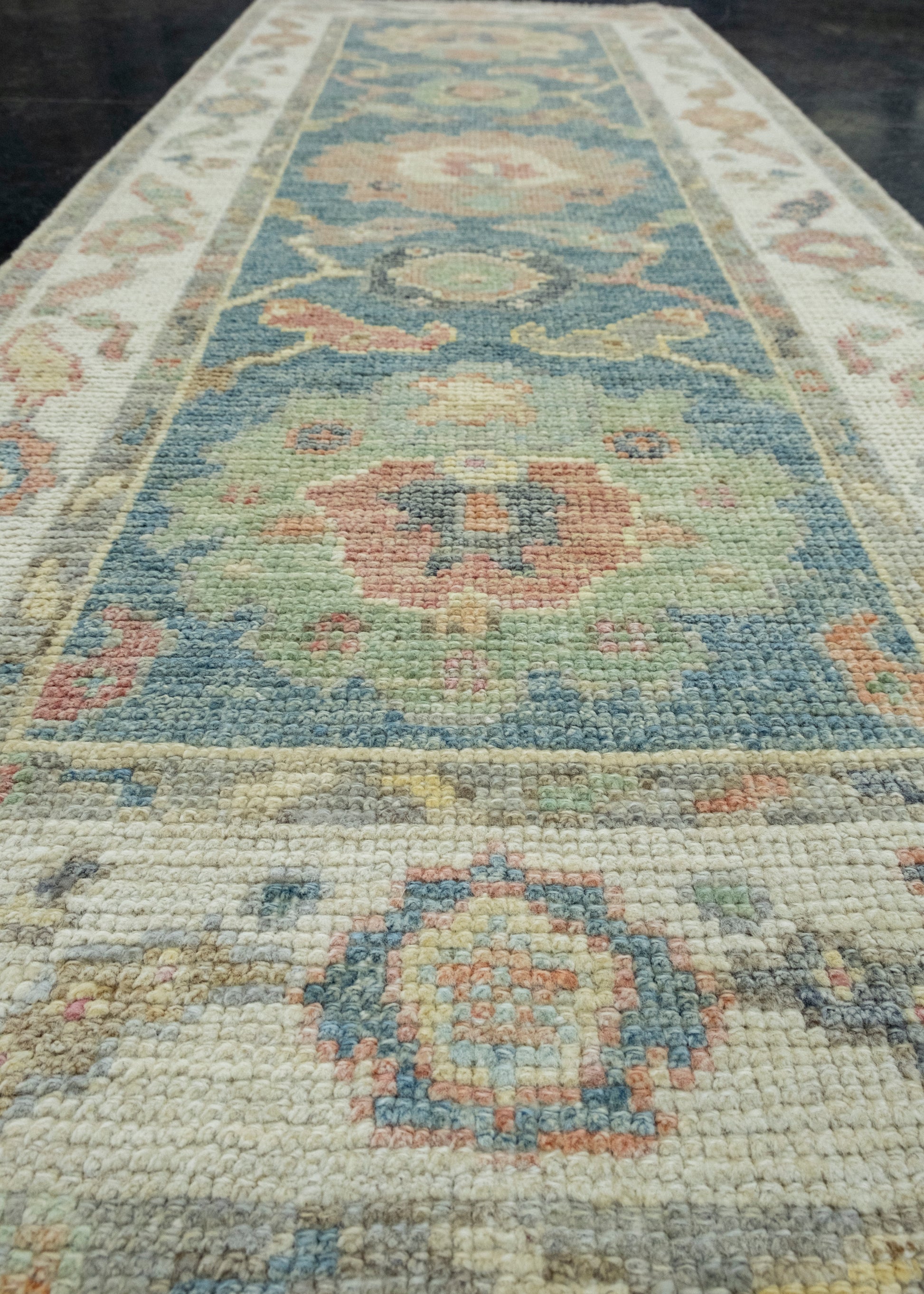 Turkish Oushak Runner Rug 2'3" x 5'9" #17297