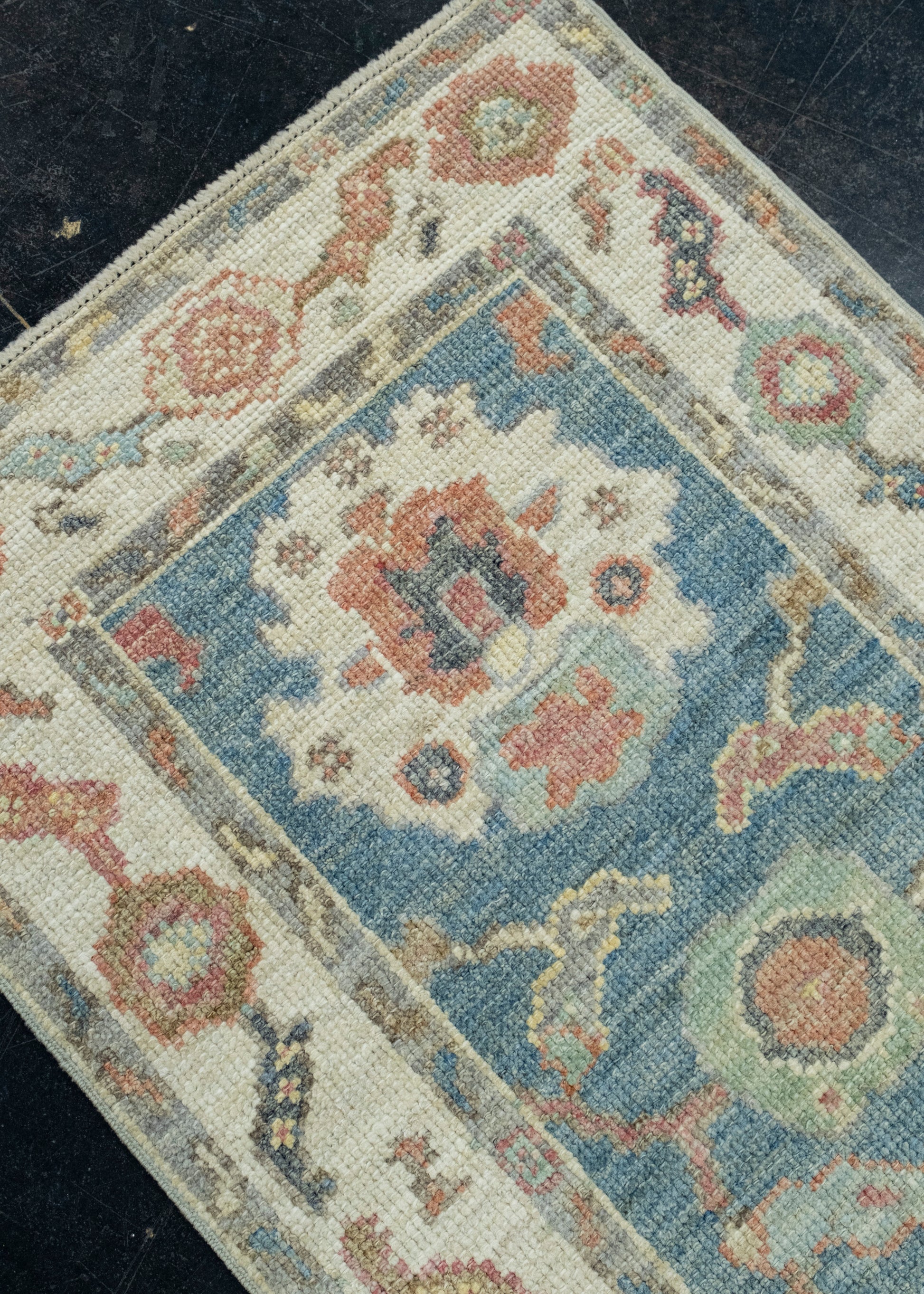 Turkish Oushak Runner Rug 2'3" x 5'10" #17551