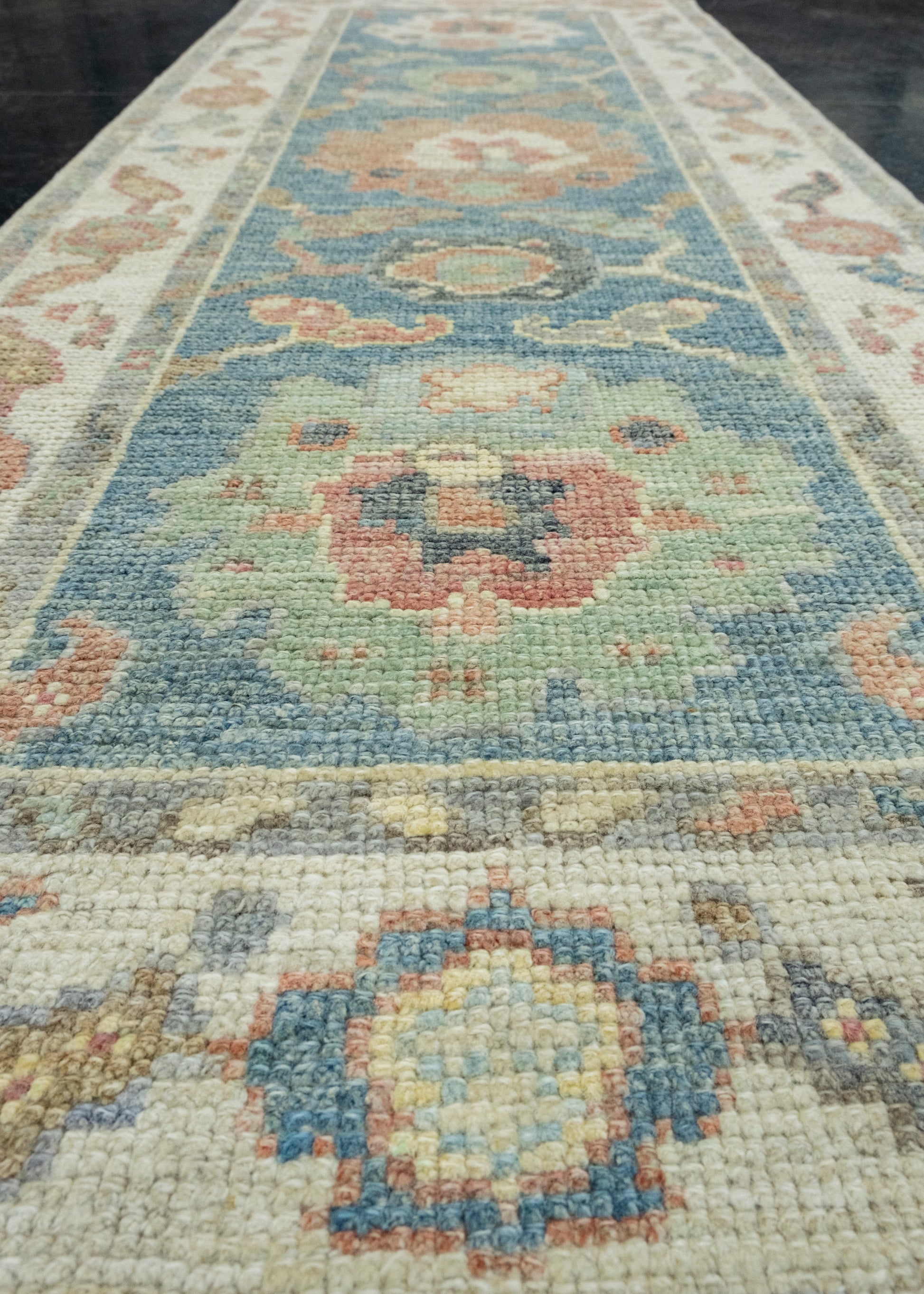 Turkish Oushak Runner Rug 2'3" x 5'10" #17551