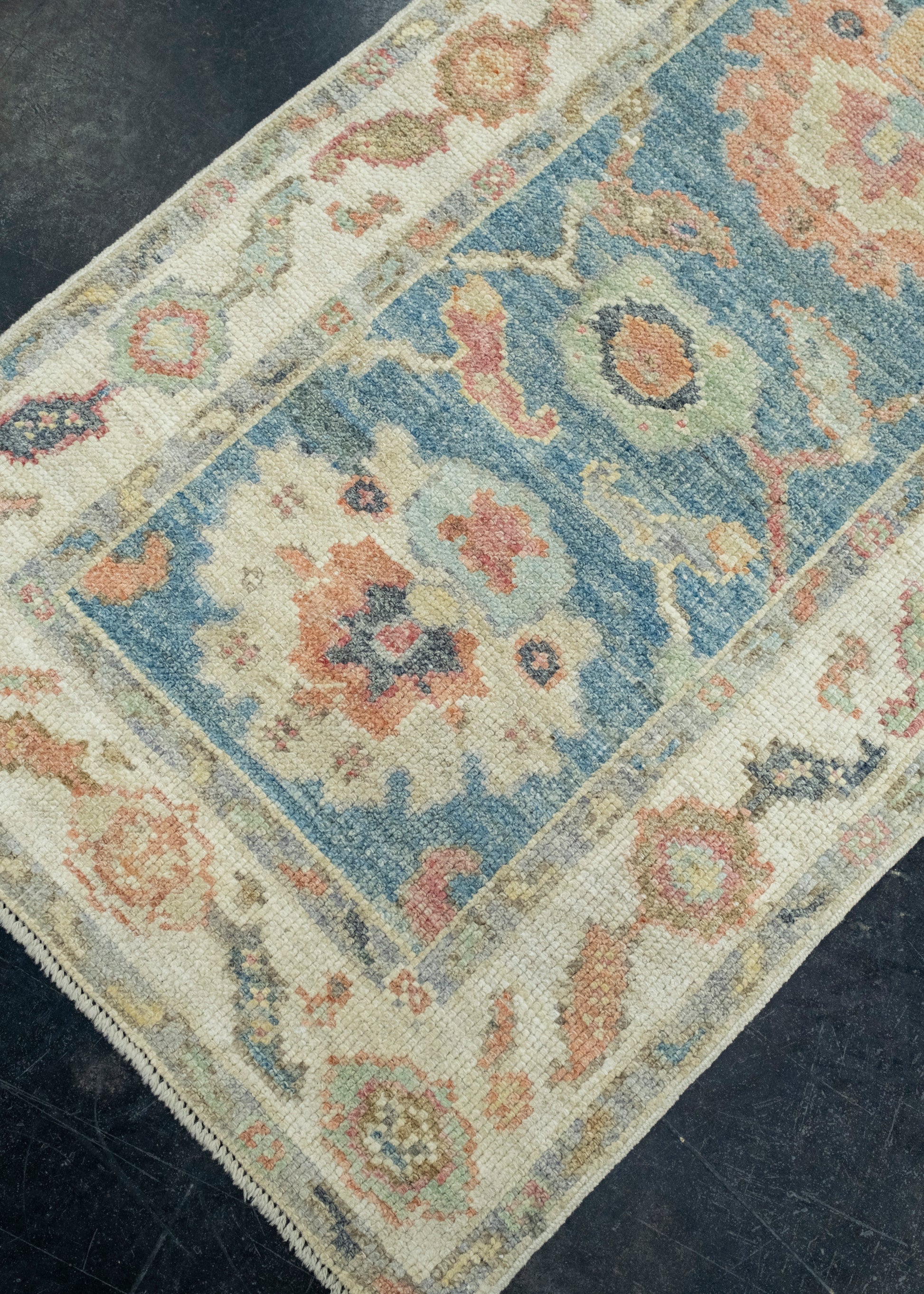 Turkish Oushak Runner Rug 2'3" x 5'8" #17239
