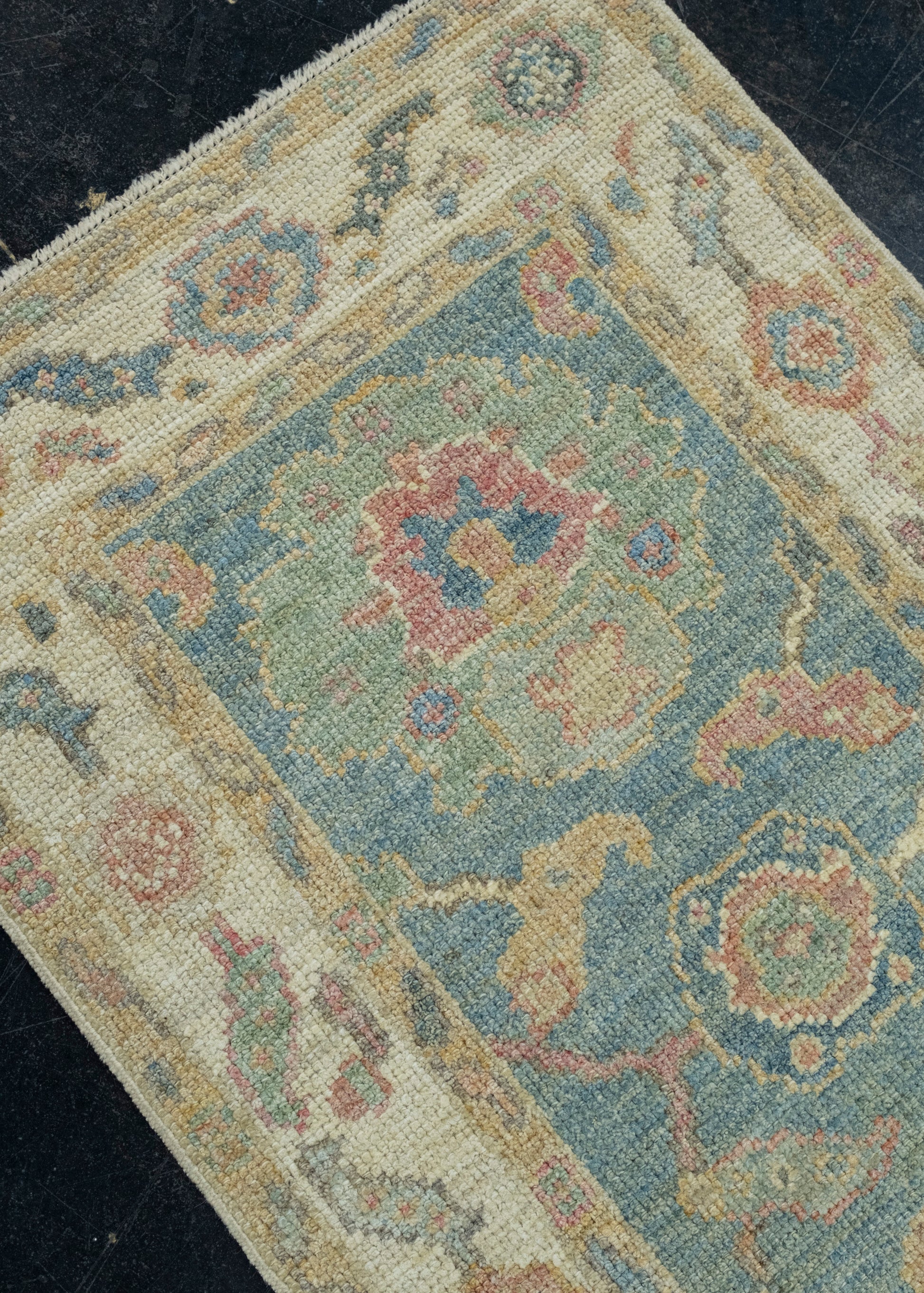 Turkish Oushak Runner Rug 2'3" x 5'11" #17529